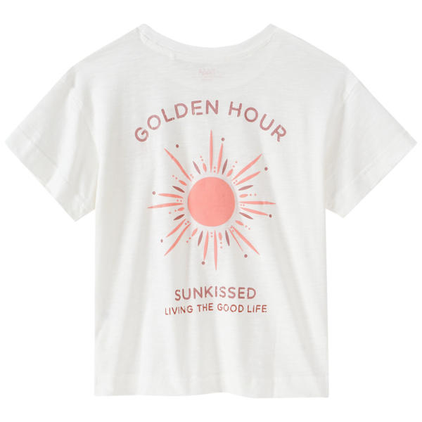 Mädchen T-Shirt mit Rücken-Print