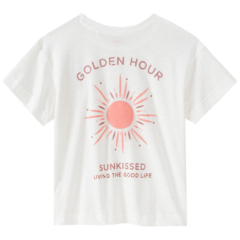 Mädchen T-Shirt mit Rücken-Print