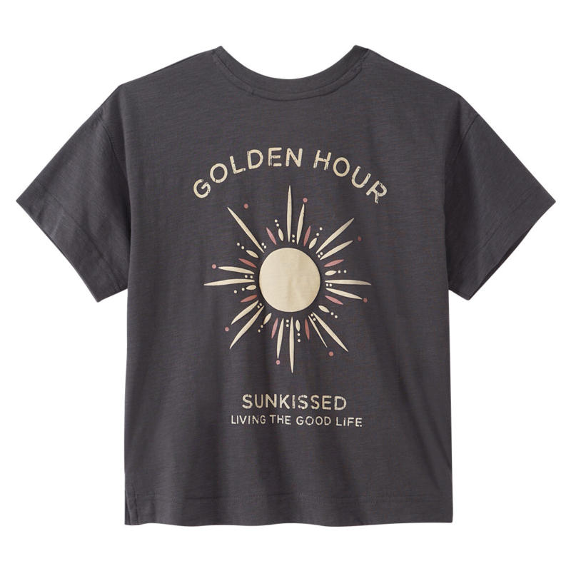 Mädchen T-Shirt mit Rücken-Print