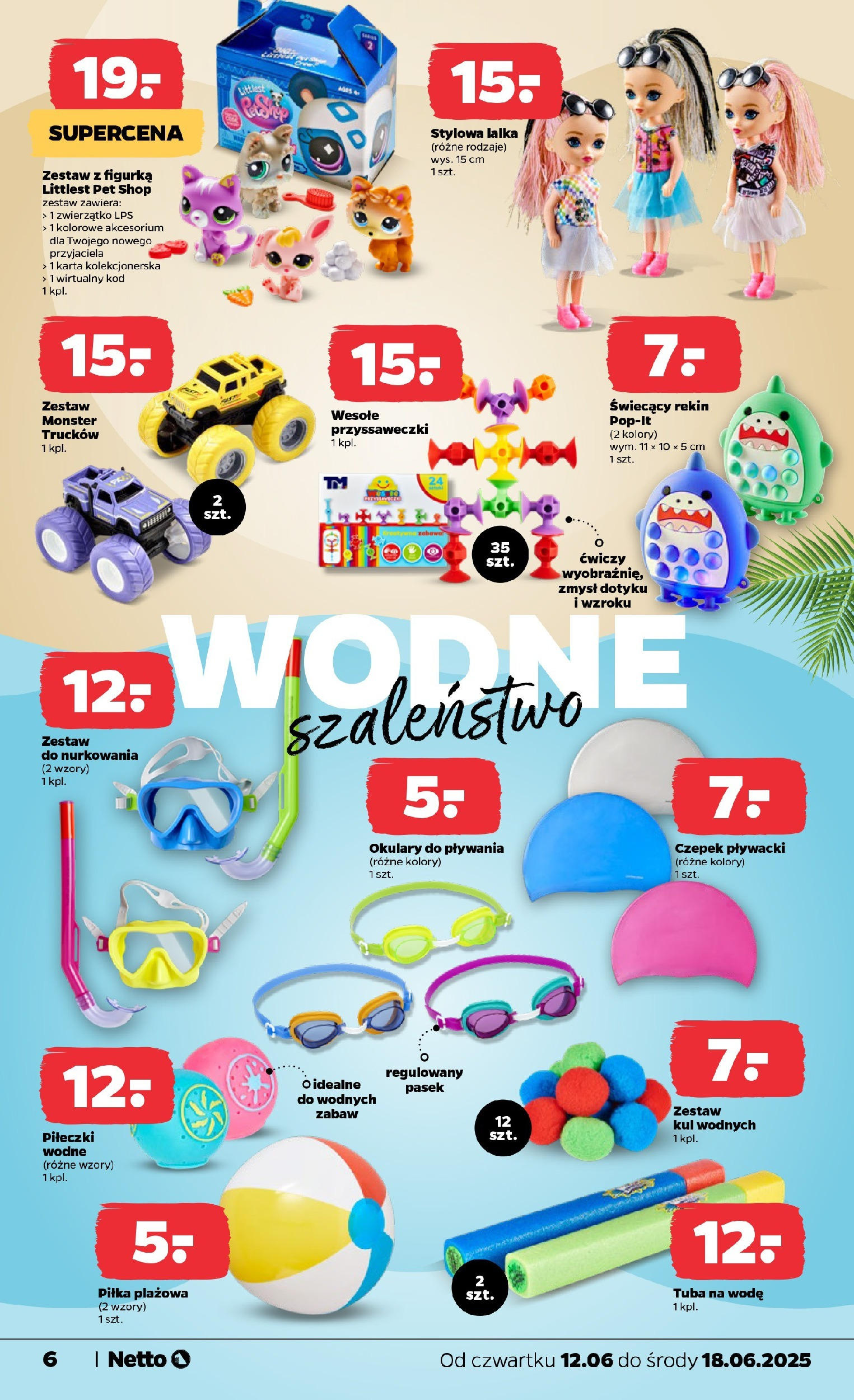 Netto gazetka - Spożywcza od 12.06.2025 - Aktualne promocje | Strona: 25 | Produkty: Karta, Okulary, Pasek, Lalka