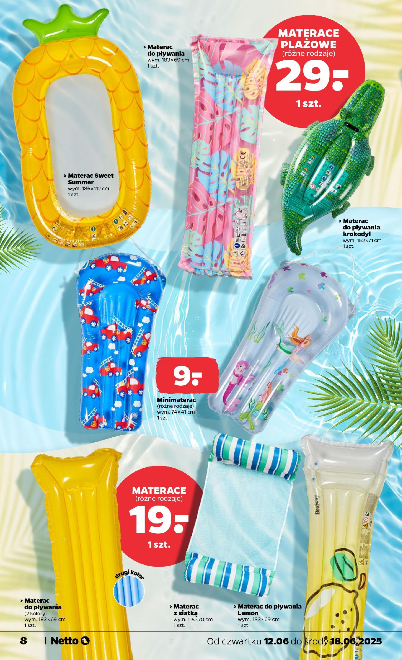 Netto gazetka - Spożywcza od 12.06.2025 - Aktualne promocje | Strona: 27 | Produkty: Materac, Siatka