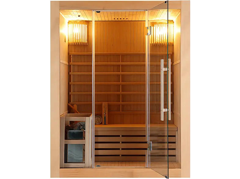 Sanotechnik J60120 Riga Sauna 3 Personen 150x120x190 cm (3,6 kW)