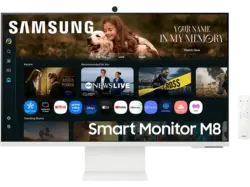 Samsung M80F 32 Zoll Monitor, UHD 4K, 4 ms Reaktionszeit, 400 cd/m², 60 Hz, Weiß