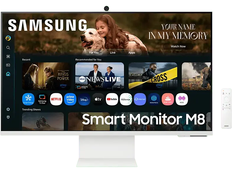 Samsung M80F 32 Zoll Monitor, UHD 4K, 4 ms Reaktionszeit, 400 cd/m², 60 Hz, Weiß