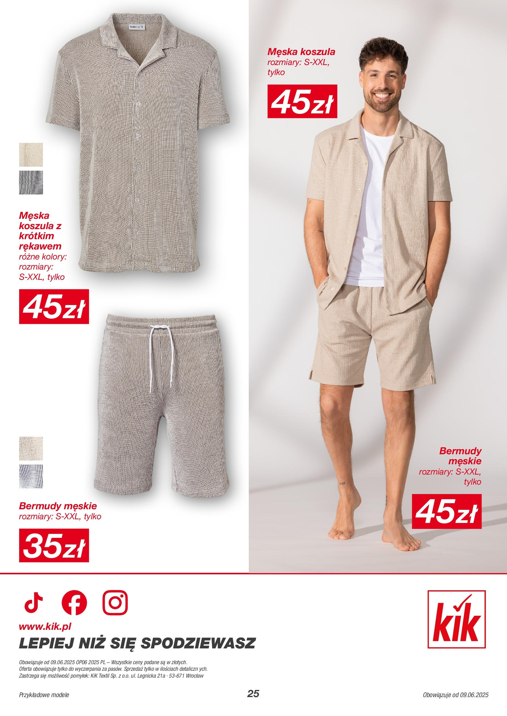 Kik gazetka od 09.06.2025 - Aktualna gazetka online | Strona: 25 | Produkty: Koszula