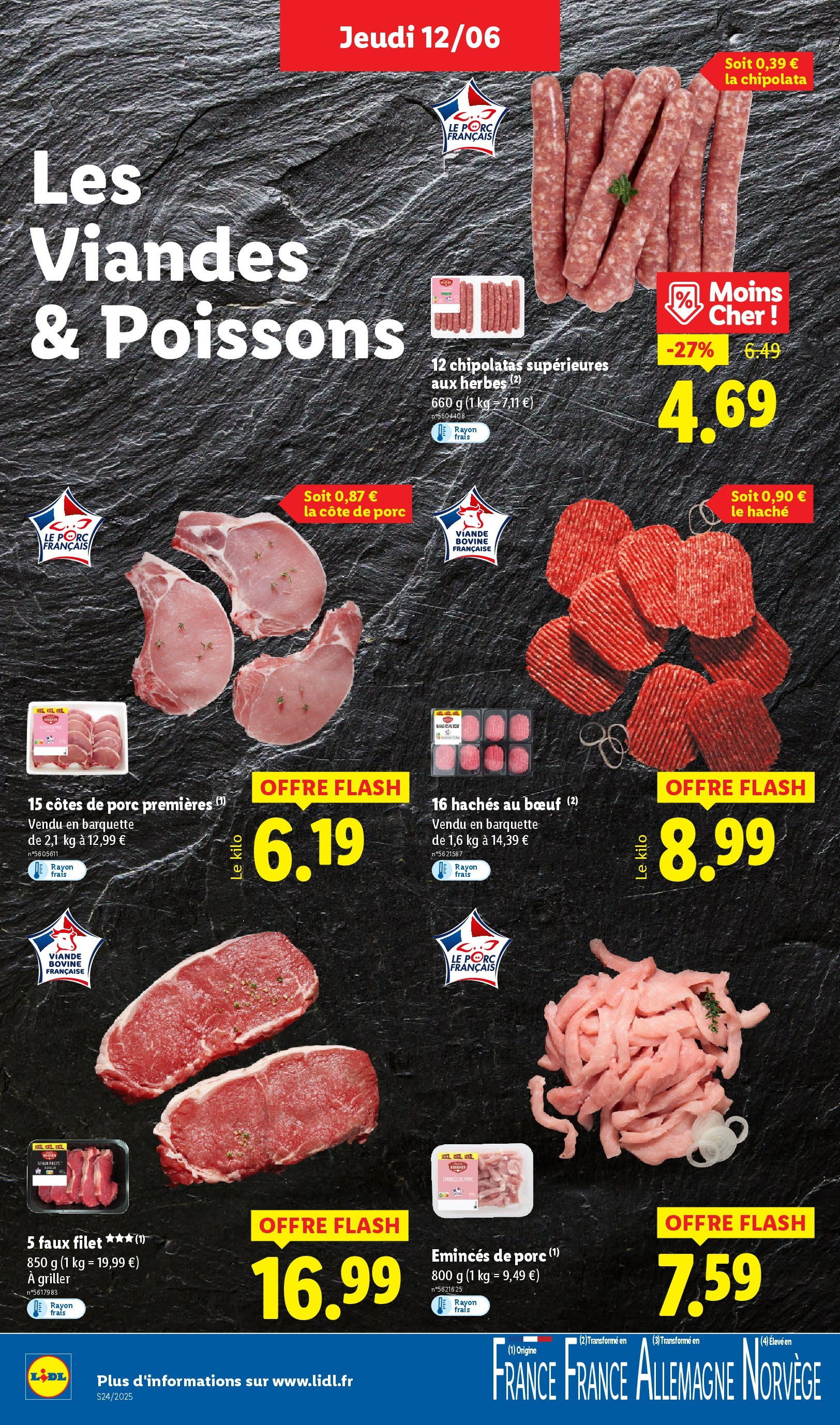 Catalogue LIDL du 12/06/2025 | Promo prospectus en ligne | Page: 6 | Produits: Viande, Ribs, Porc, Côte de porc Catalogue LIDL du 12/06/2025 | Promo prospectus en ligne | Page: 6 | Produits: Viande, Ribs, Porc, Côte de porc