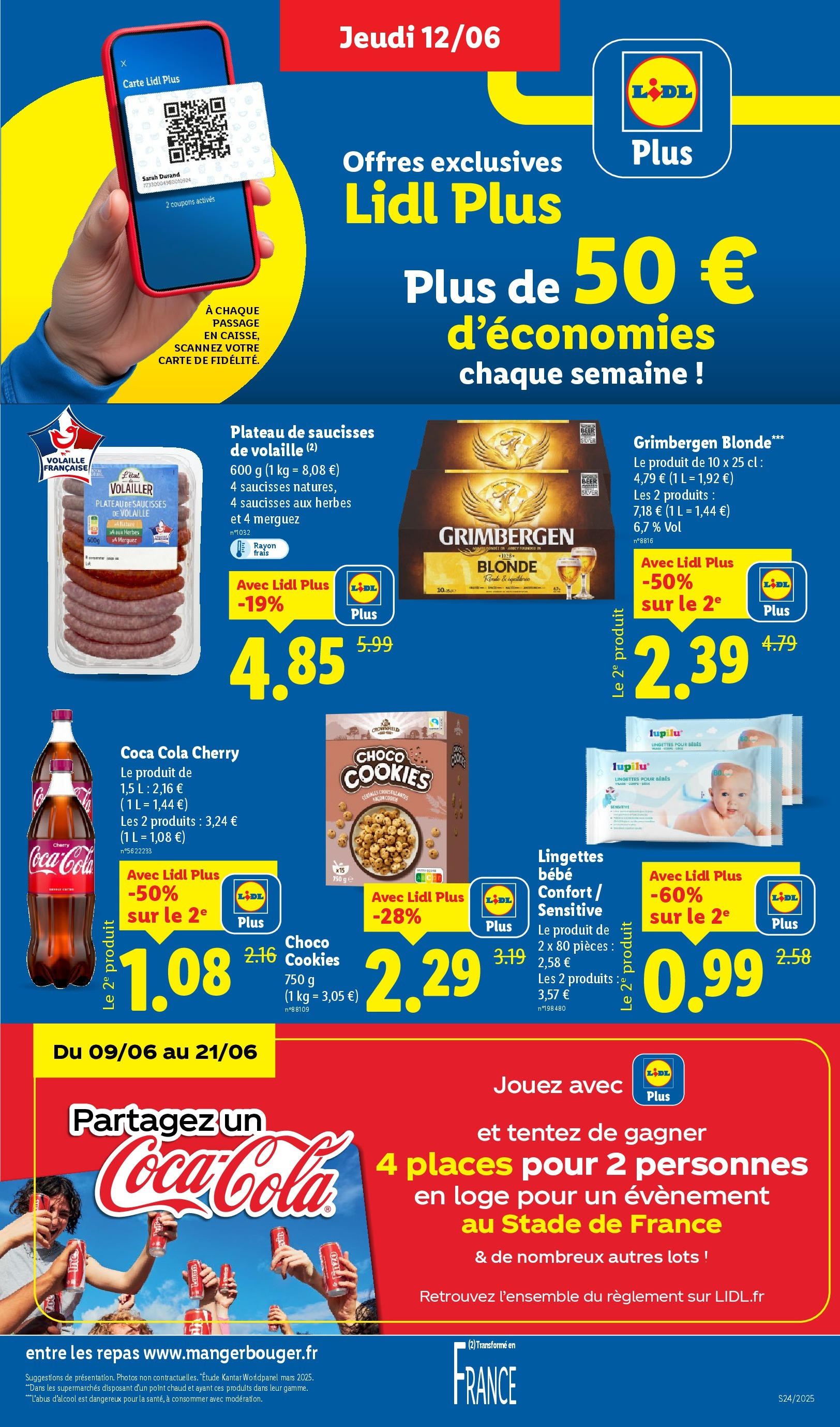 Catalogue LIDL du 12/06/2025 | Promo prospectus en ligne | Page: 9 | Produits: Plateau, Volaille, Cookies, Merguez Catalogue LIDL du 12/06/2025 | Promo prospectus en ligne | Page: 9 | Produits: Plateau, Volaille, Cookies, Merguez