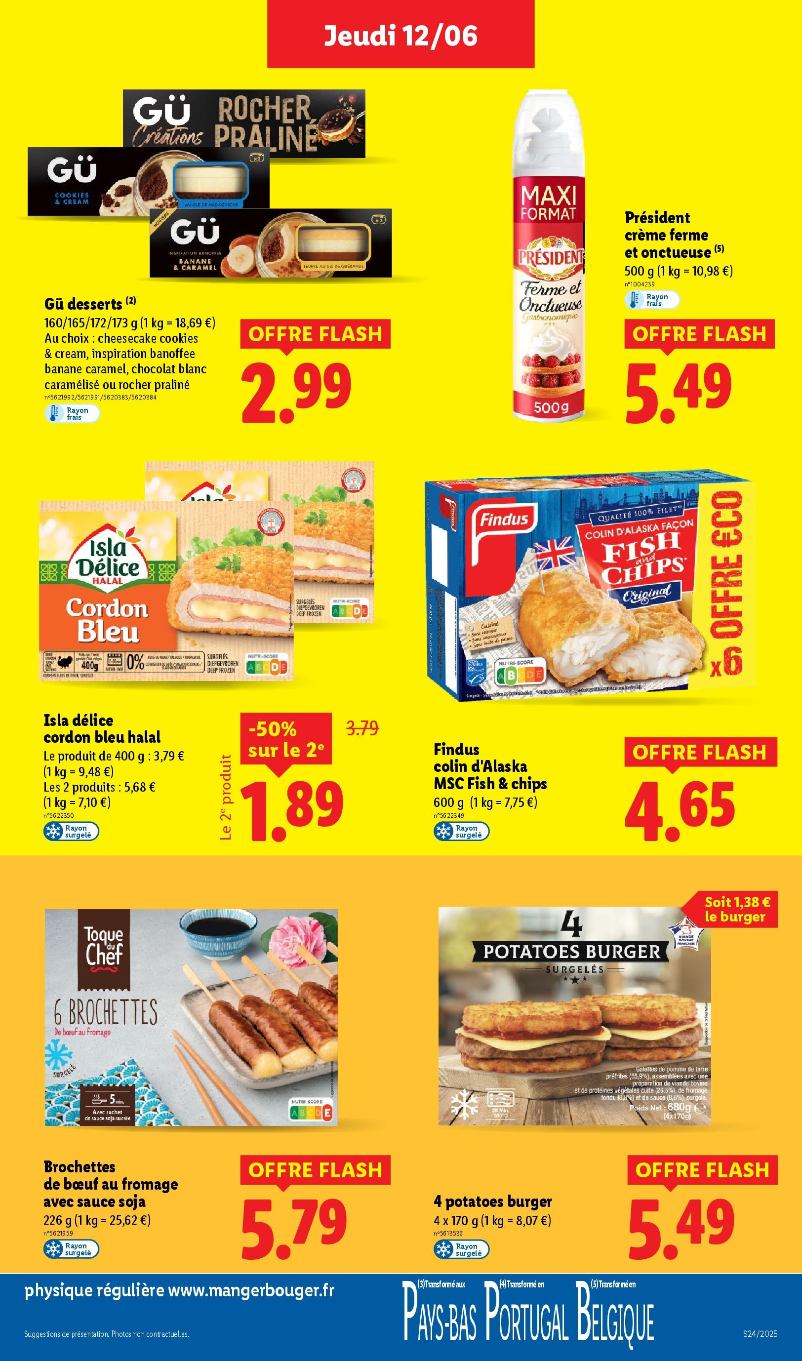 Catalogue LIDL du 12/06/2025 | Promo prospectus en ligne | Page: 19 | Produits: Banane, Viande, Cordon bleu, Chips Catalogue LIDL du 12/06/2025 | Promo prospectus en ligne | Page: 19 | Produits: Banane, Viande, Cordon bleu, Chips