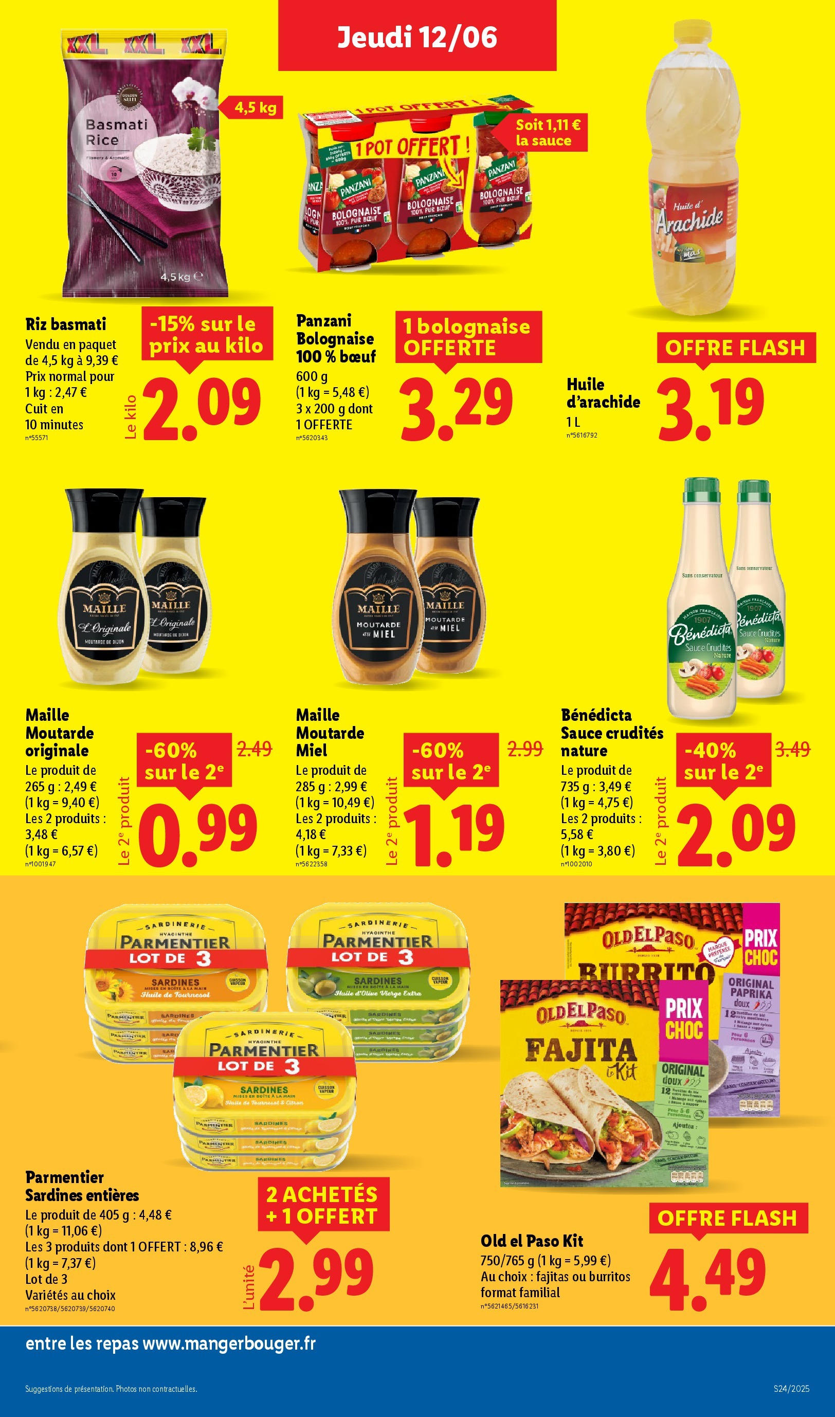 Catalogue LIDL du 12/06/2025 | Promo prospectus en ligne | Page: 21 | Produits: Paprika, Huile d'olive vierge, Dressing, Riz Catalogue LIDL du 12/06/2025 | Promo prospectus en ligne | Page: 21 | Produits: Paprika, Huile d'olive vierge, Dressing, Riz