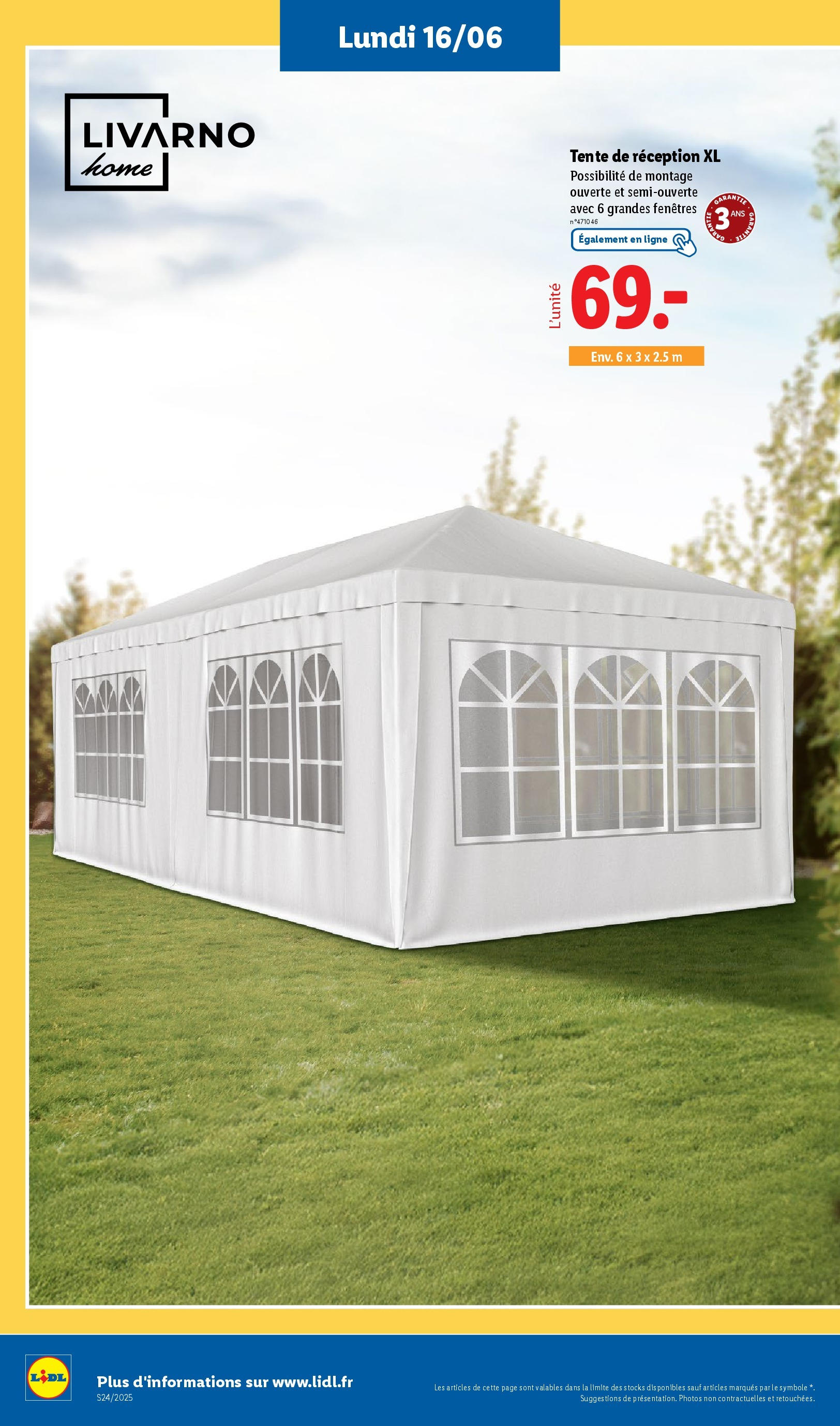 Catalogue LIDL du 12/06/2025 | Promo prospectus en ligne | Page: 56 | Produits: Tente Catalogue LIDL du 12/06/2025 | Promo prospectus en ligne | Page: 56 | Produits: Tente