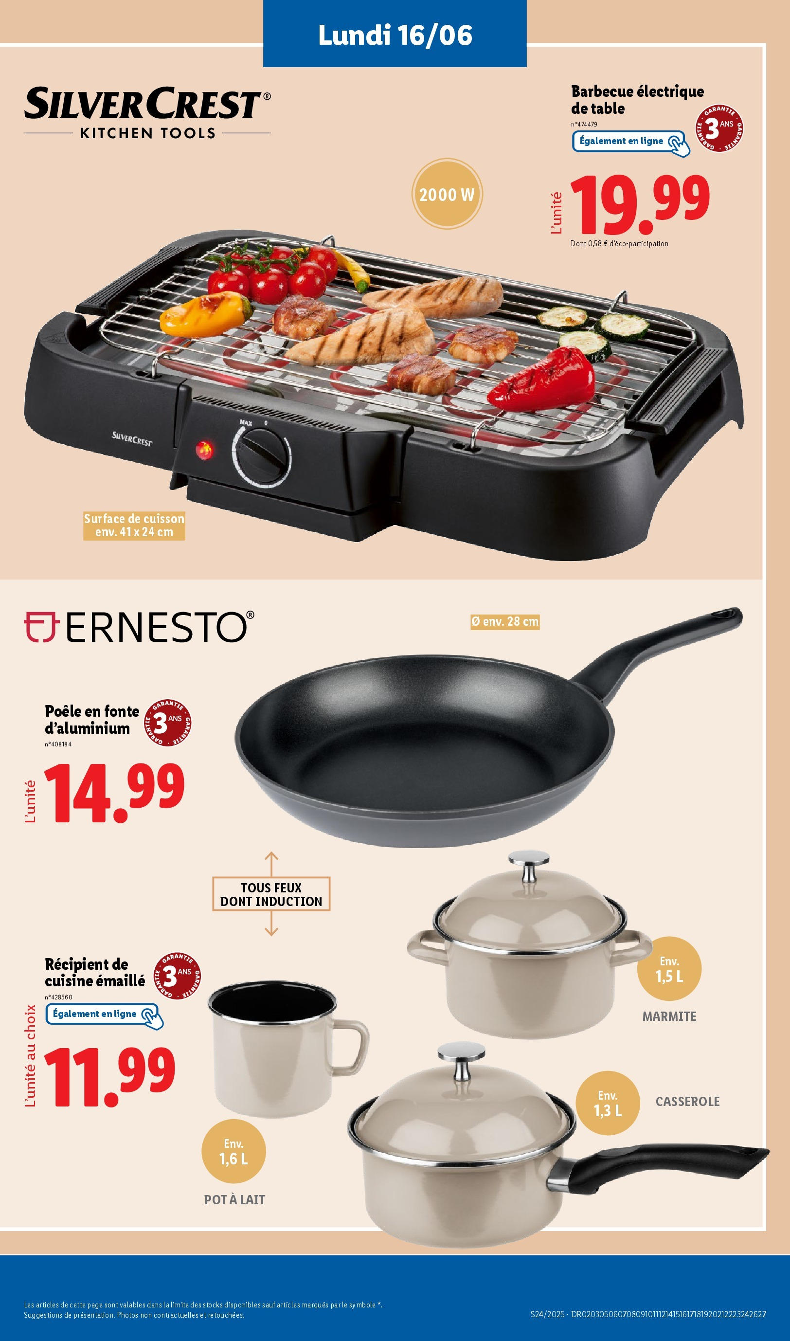 Catalogue LIDL du 12/06/2025 | Promo prospectus en ligne | Page: 65 | Produits: Barbecue, Grill, Table, Lait Catalogue LIDL du 12/06/2025 | Promo prospectus en ligne | Page: 65 | Produits: Barbecue, Grill, Table, Lait
