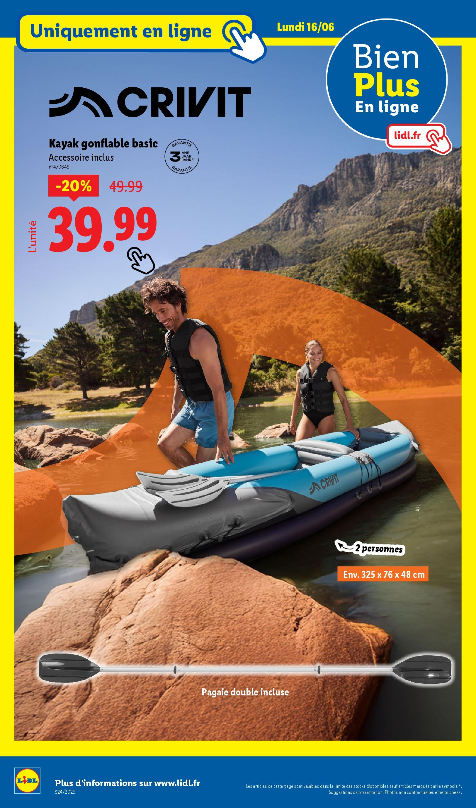 Catalogue LIDL du 12/06/2025 | Promo prospectus en ligne | Page: 68 | Produits: Kayak Catalogue LIDL du 12/06/2025 | Promo prospectus en ligne | Page: 68 | Produits: Kayak
