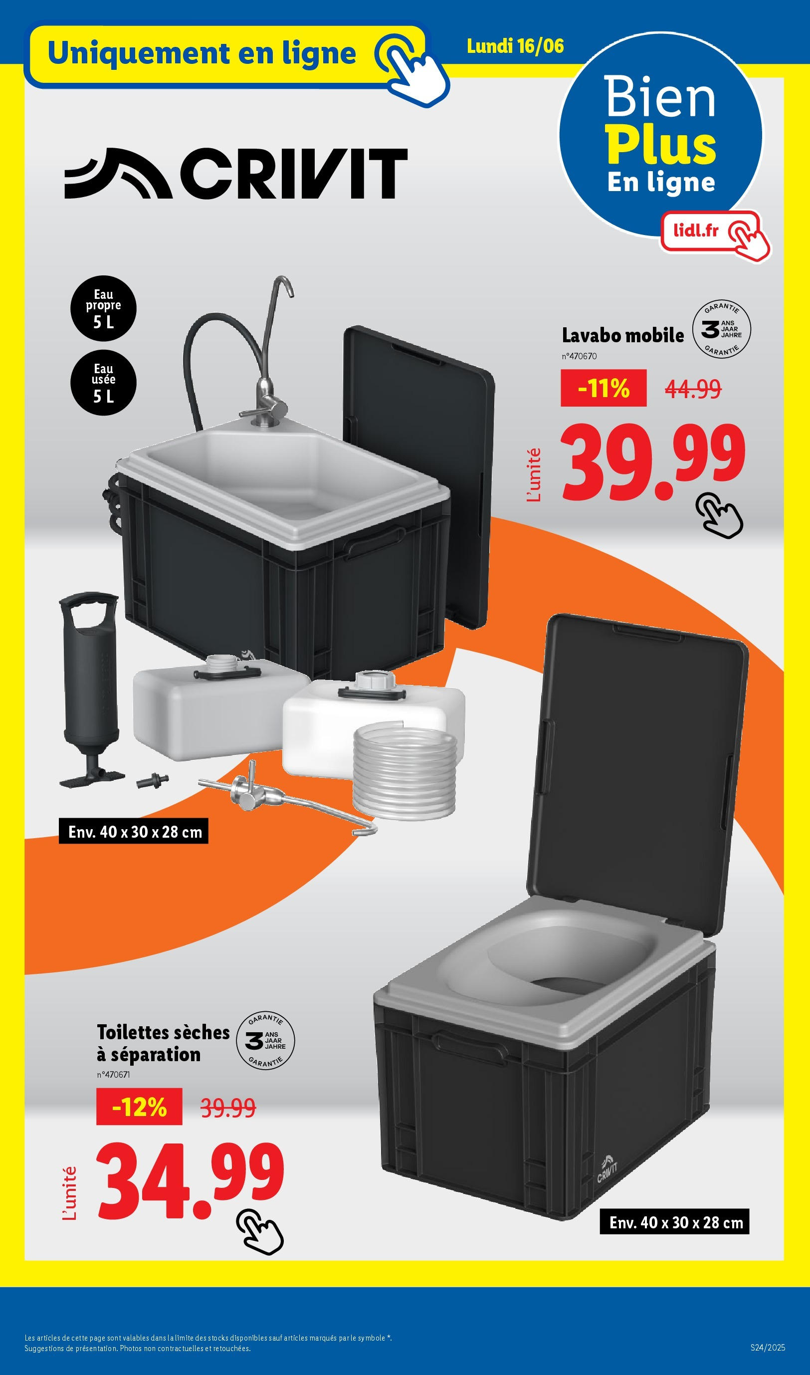 Catalogue LIDL du 12/06/2025 | Promo prospectus en ligne | Page: 69 | Produits: Lavabo, Toilettes Catalogue LIDL du 12/06/2025 | Promo prospectus en ligne | Page: 69 | Produits: Lavabo, Toilettes