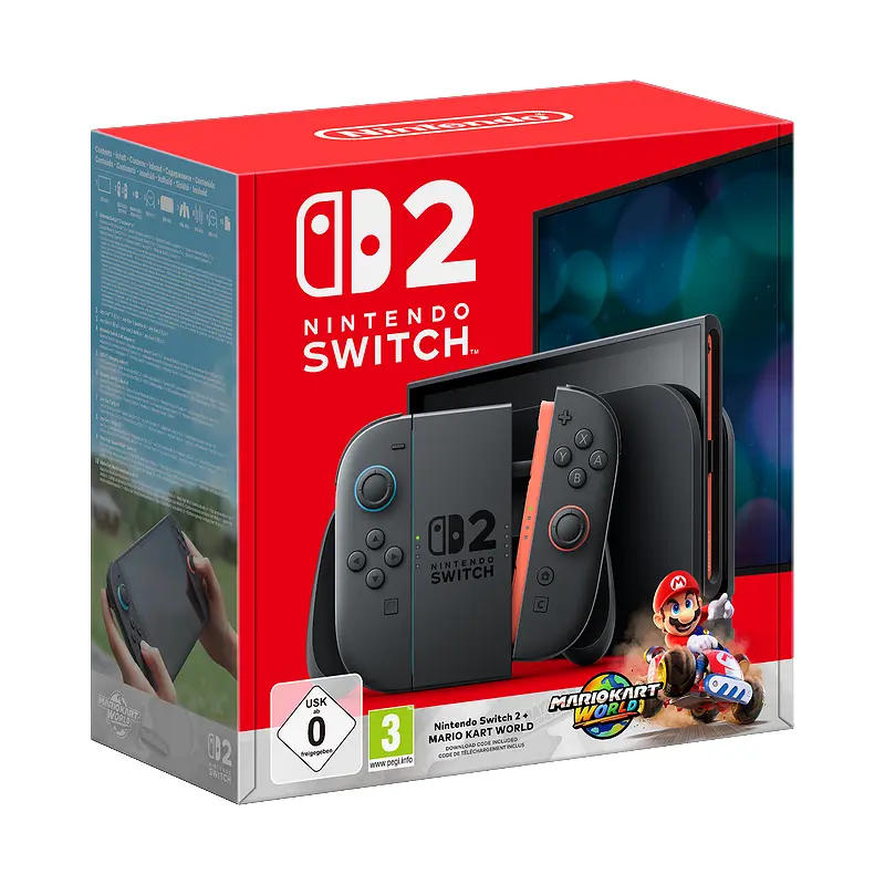 Конзола Nintendo Switch 2 Black + Игра Mario Kart World