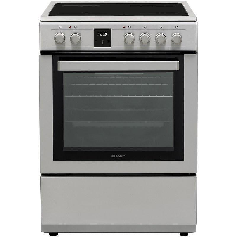 Готварска печка (ток) Sharp KF-76FVDT22IMK-EU , INOX , Керамични
