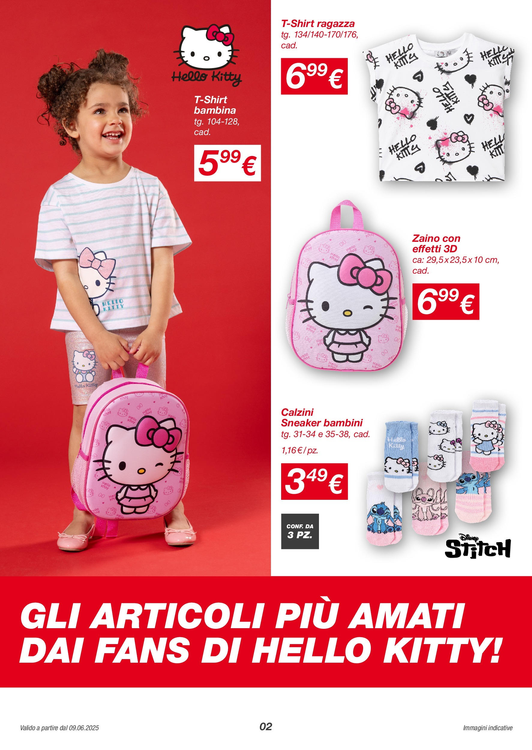 Nuovo Volantino KiK	 dal 08/06/2025 > offerte anteprima 🛍️ | Pagina: 2 | Prodotti: Calzini, Zaino