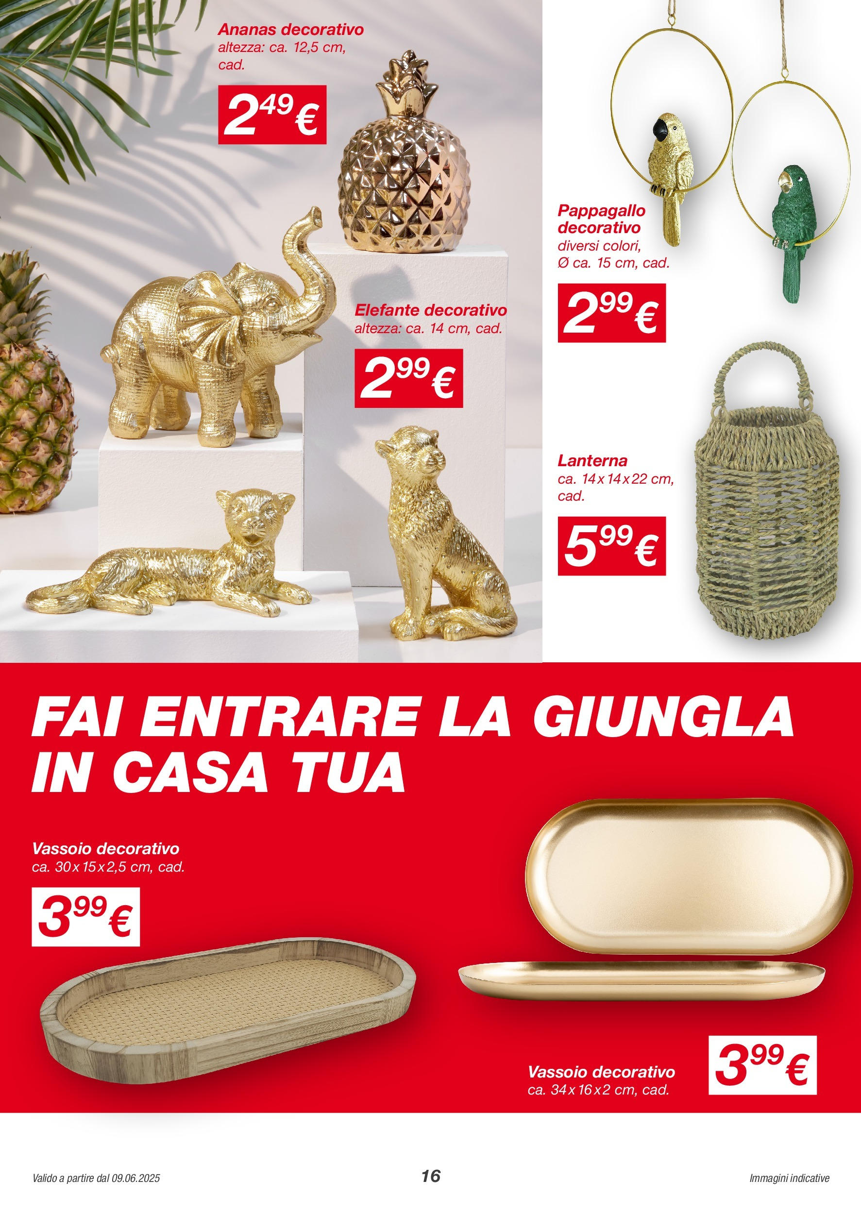Nuovo Volantino KiK	 dal 08/06/2025 > offerte anteprima 🛍️ | Pagina: 16 | Prodotti: Lanterna, Ananas, Vassoio