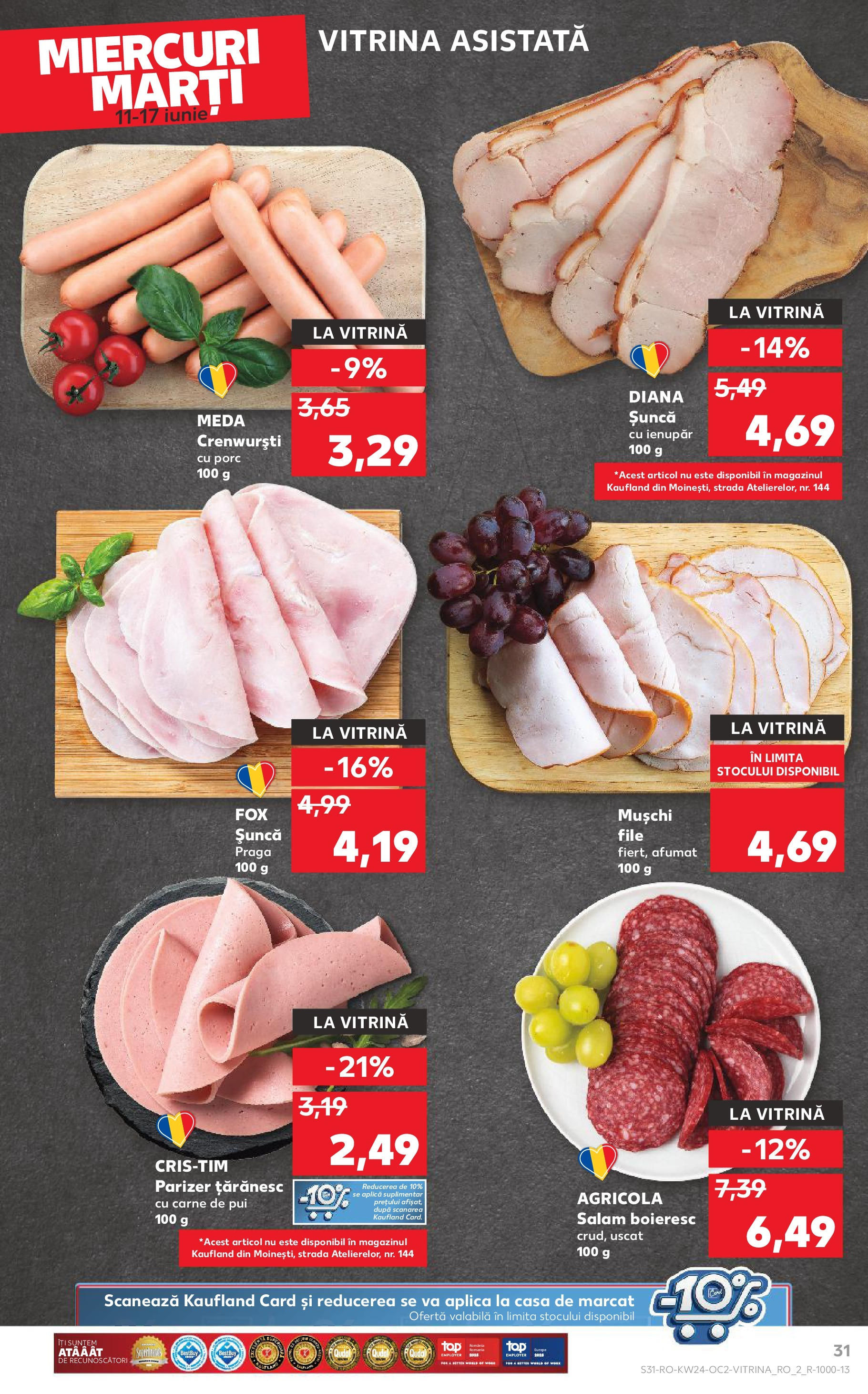 Catalog Kaufland - Satu Mare 11.06.2025 || Revista si Oferte | Pagină: 31 | Produse: Vitrină, Salam, Carne De Pui, Parizer Catalog Kaufland - Satu Mare 11.06.2025 - Revista si Oferta | Pagină: 31 | Produse: Vitrină, Salam, Carne De Pui, Parizer