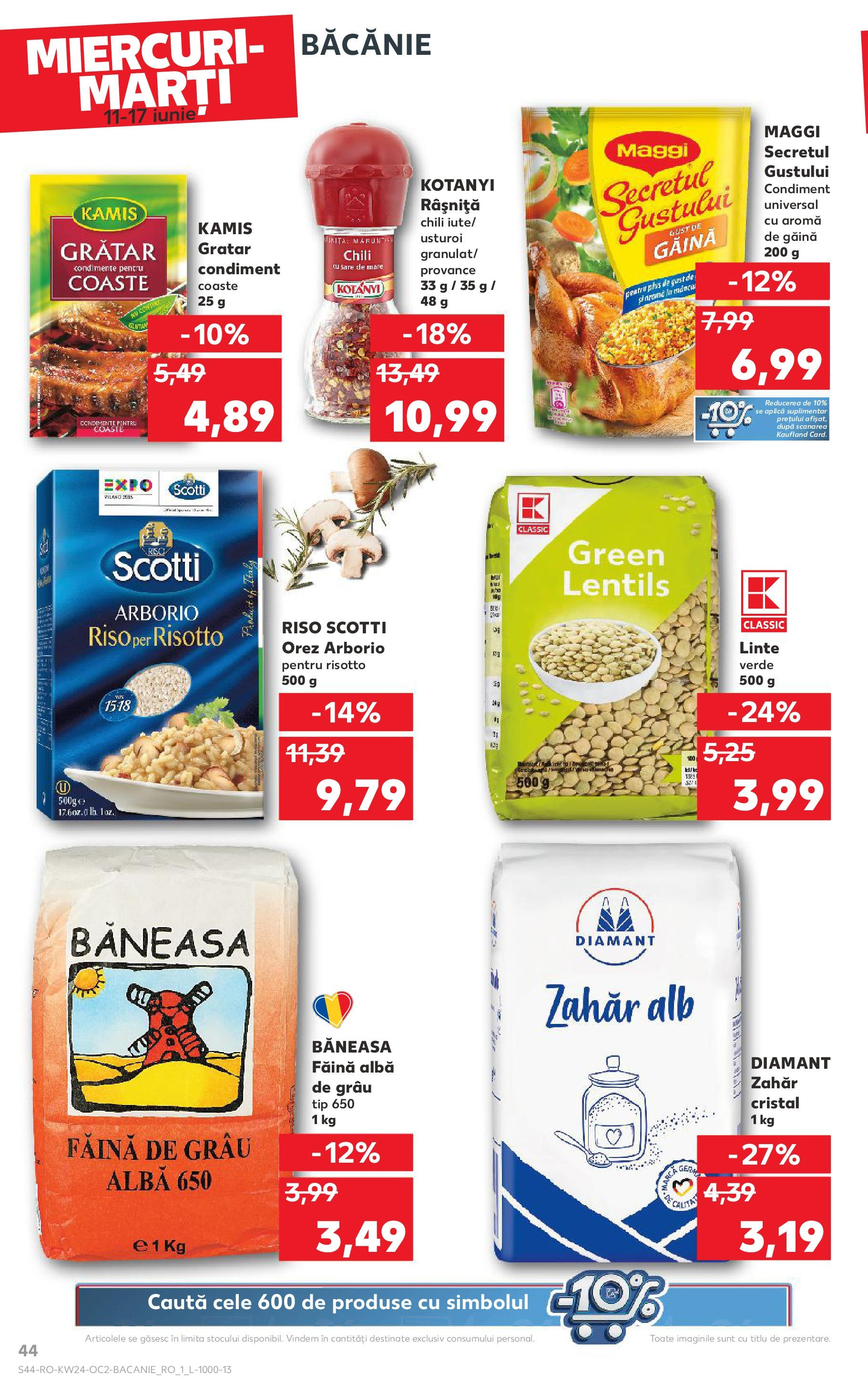 Catalog Kaufland - Satu Mare 11.06.2025 || Revista si Oferte | Pagină: 44 | Produse: Grătar, Făină, Sare, Usturoi Catalog Kaufland - Satu Mare 11.06.2025 - Revista si Oferta | Pagină: 44 | Produse: Grătar, Făină, Sare, Usturoi