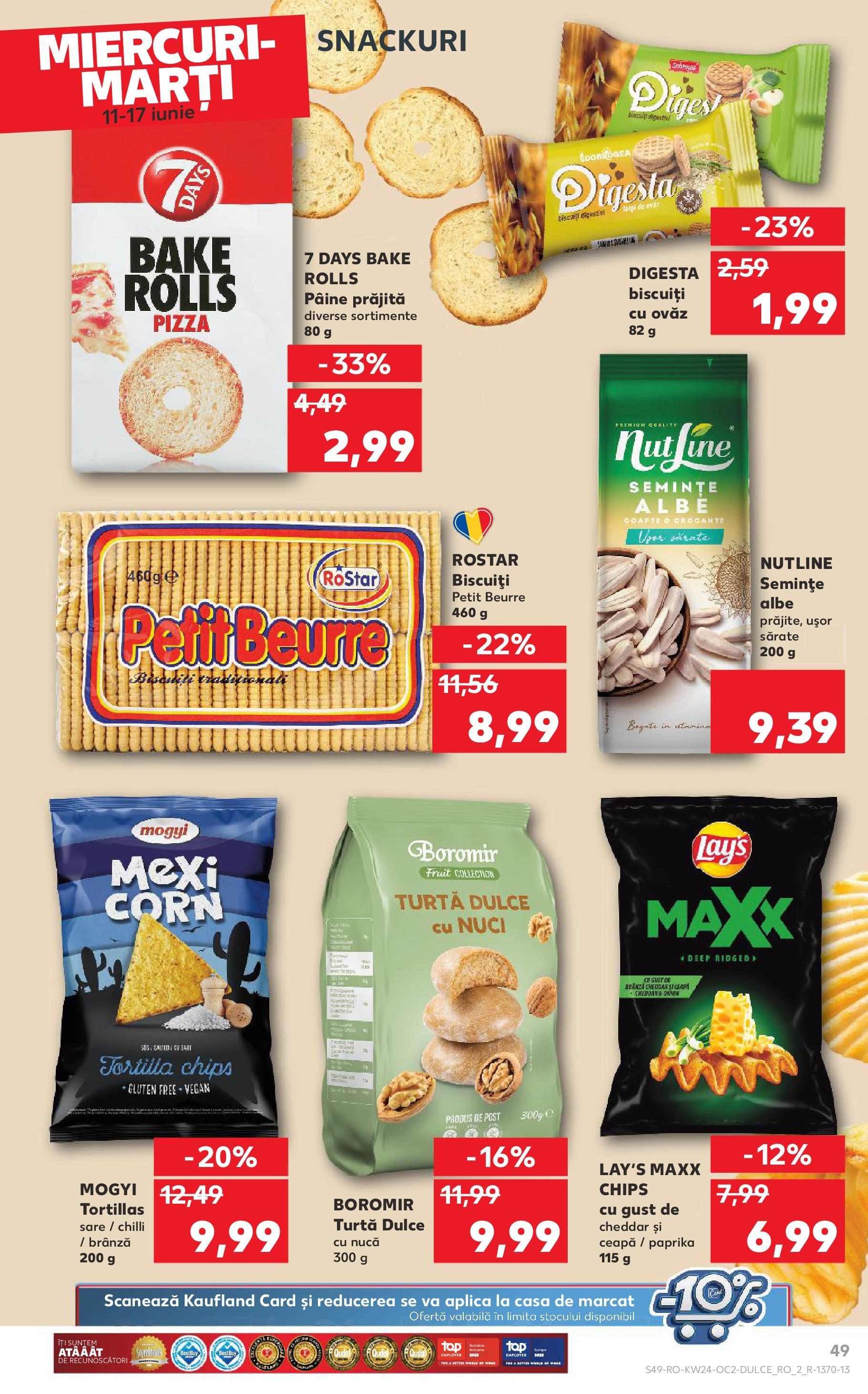 Catalog Kaufland - Râșnov 11.06.2025 || Revista si Oferte | Pagină: 49 | Produse: Pâine, Pizza, Nuci, Ceapă Catalog Kaufland - Râșnov 11.06.2025 - Revista si Oferta | Pagină: 49 | Produse: Pâine, Pizza, Nuci, Ceapă