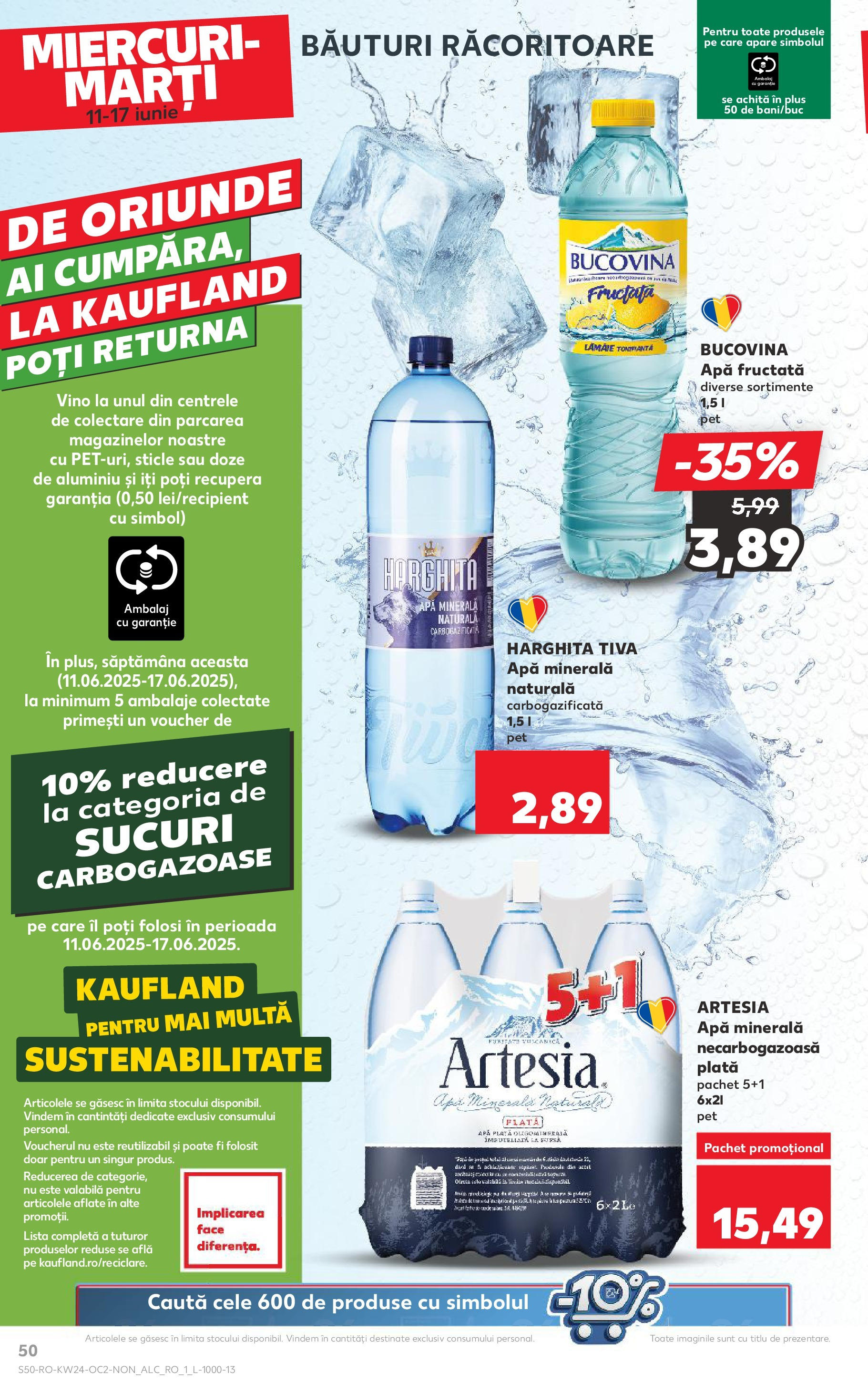 Catalog Kaufland - Satu Mare 11.06.2025 || Revista si Oferte | Pagină: 50 | Produse: Yazı tahtası kalemi, Șapă, Apă Catalog Kaufland - Satu Mare 11.06.2025 - Revista si Oferta | Pagină: 50 | Produse: Yazı tahtası kalemi, Șapă, Apă