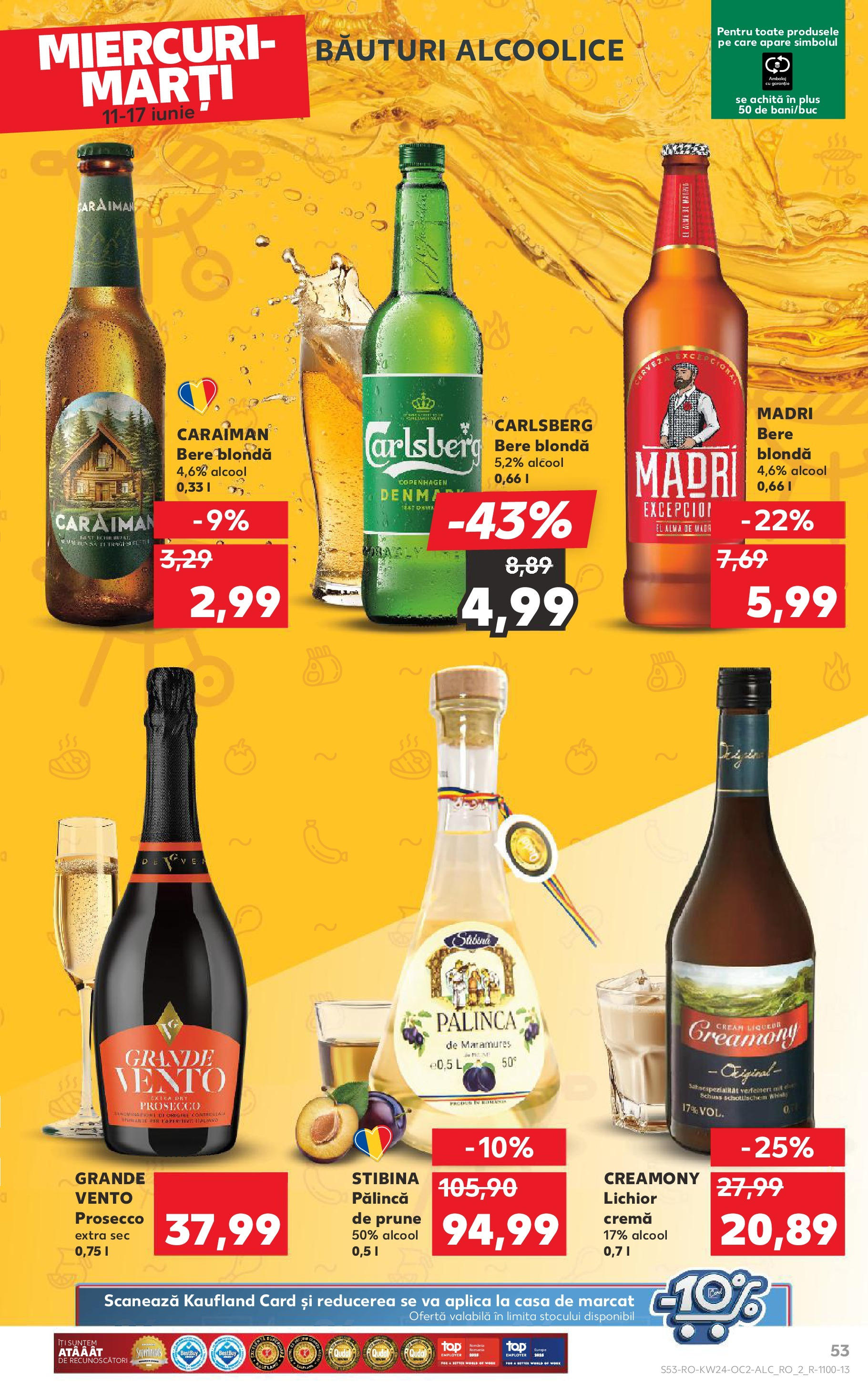 Catalog Kaufland - Satu Mare 11.06.2025 || Revista si Oferte | Pagină: 53 | Produse: Lichior, Prosecco, Cremă, Prune Catalog Kaufland - Satu Mare 11.06.2025 - Revista si Oferta | Pagină: 53 | Produse: Lichior, Prosecco, Cremă, Prune