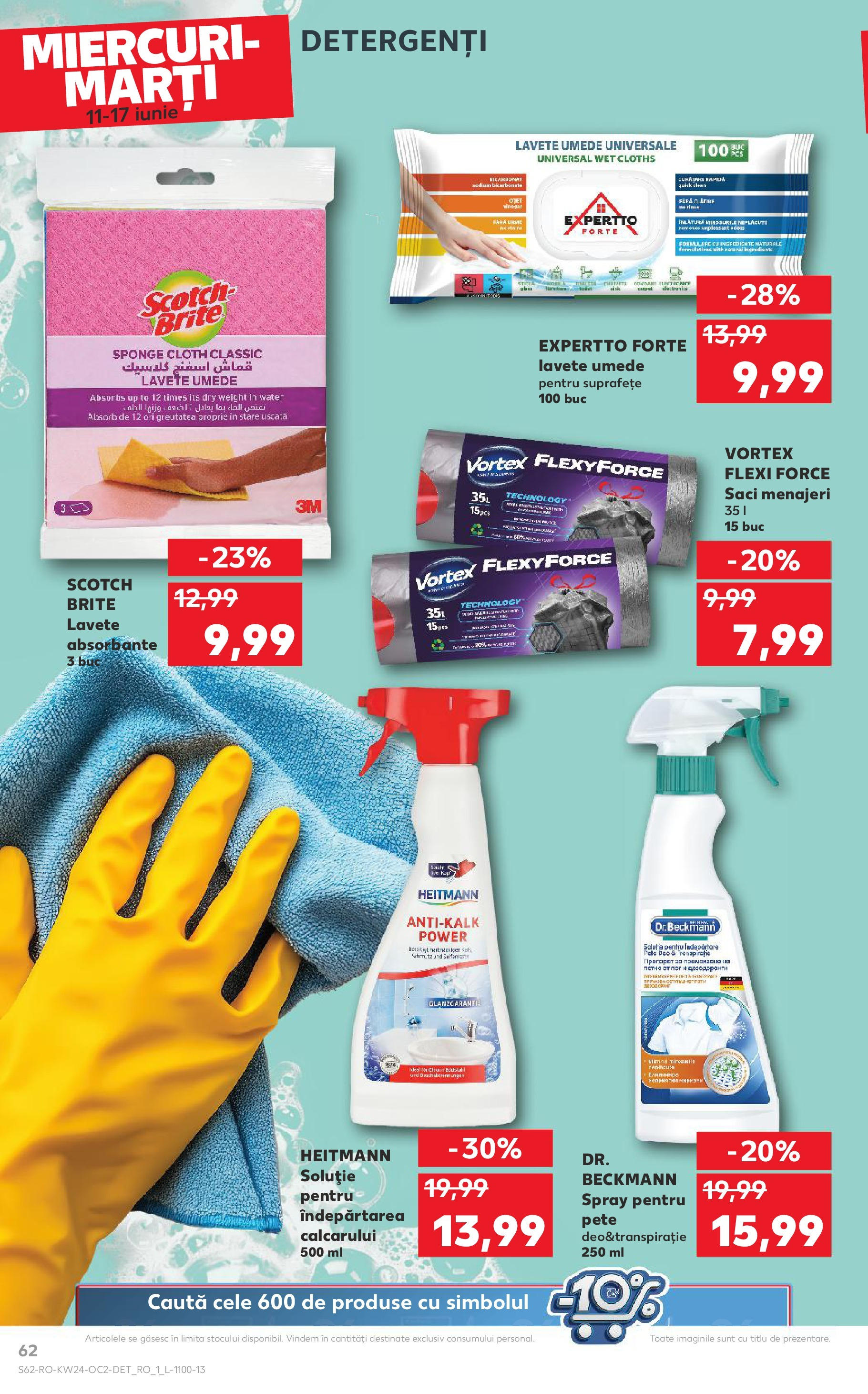 Catalog Kaufland - Râșnov 11.06.2025 || Revista si Oferte | Pagină: 62 | Produse: Pc, Saci menajeri, Lavete, Absorbante Catalog Kaufland - Râșnov 11.06.2025 - Revista si Oferta | Pagină: 62 | Produse: Pc, Saci menajeri, Lavete, Absorbante