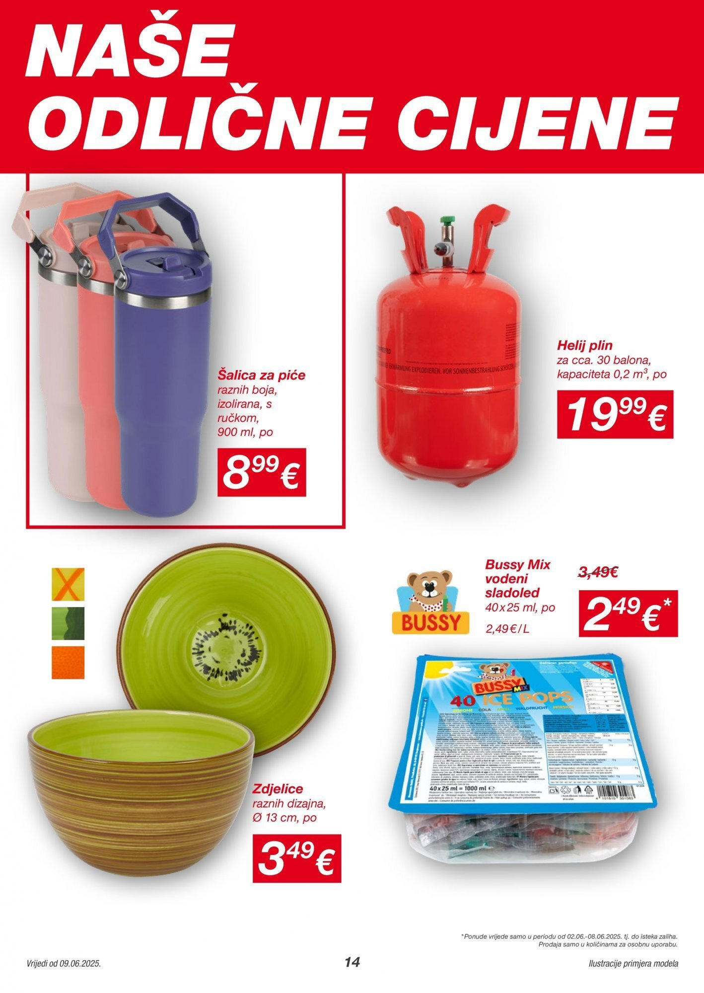 Katalog Kik novi od 09.06.2025 na listanje > letak digitalni | Stranica: 14 | Proizvodi: Sladoled, Šalica