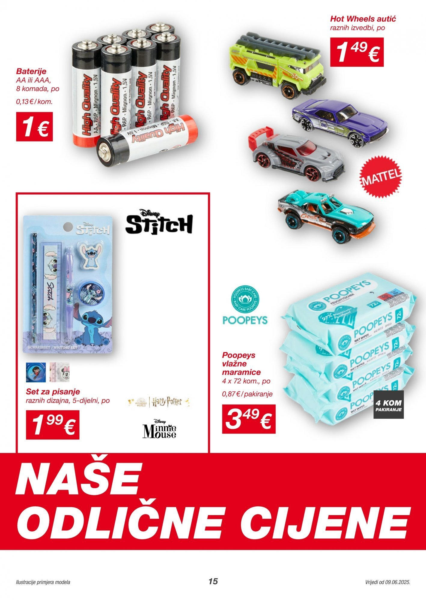 Katalog Kik novi od 09.06.2025 na listanje > letak digitalni | Stranica: 15 | Proizvodi: Baterije