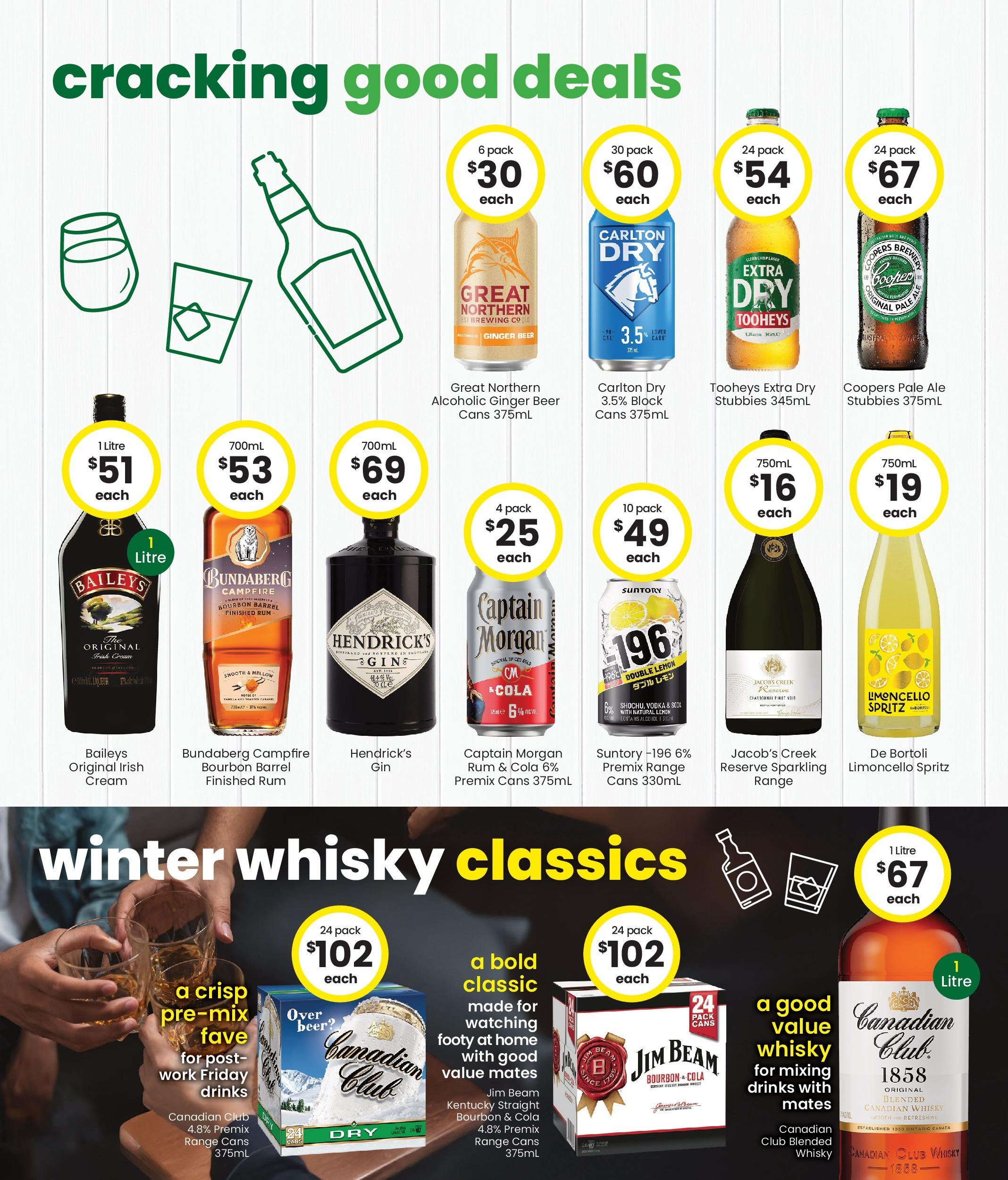 The Bottle-O Catalogue Charleville - 09/06/2025 > weekly / monthly specials | Page: 3 | Products: Beer, Bourbon, Rum, Lemon