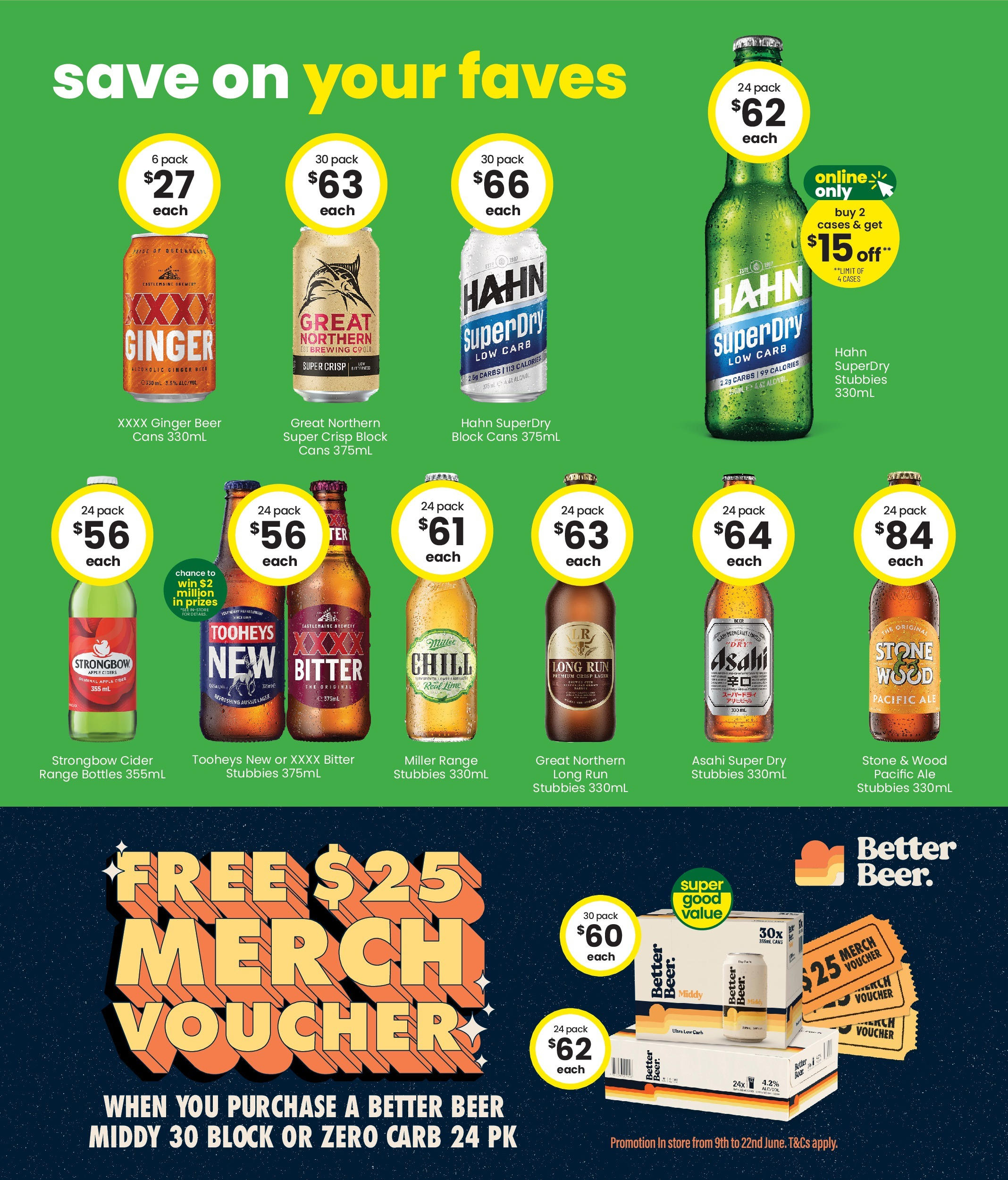 The Bottle-O Catalogue Charleville - 09/06/2025 > weekly / monthly specials | Page: 4 | Products: Beer, Wood, Couette imprimée, Scotch whisky label 5