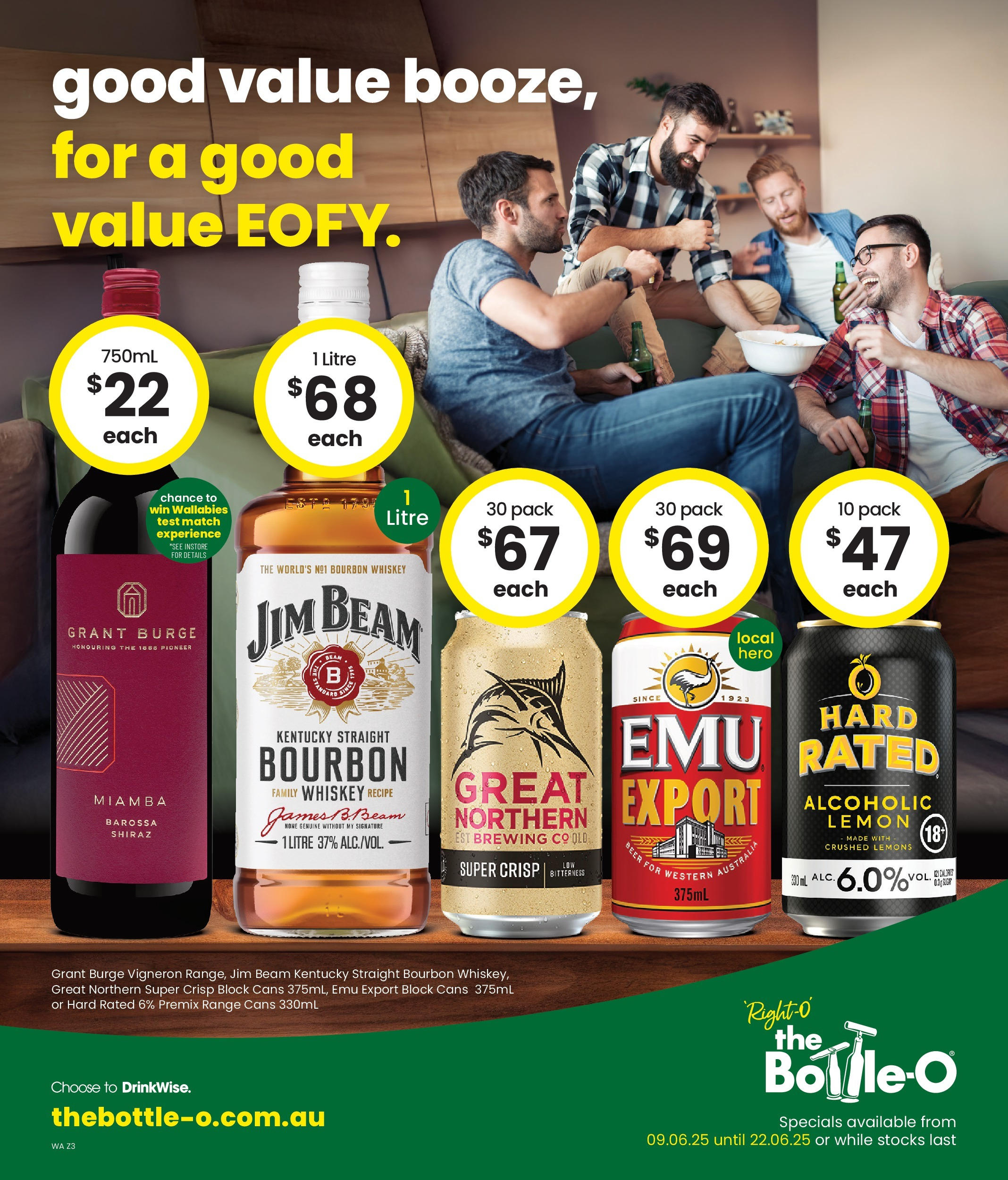 The Bottle-O Catalogue Meekatharra - 09/06/2025 > weekly / monthly specials | Page: 1 | Products: Litière agglomérante, Bourbon, Whiskey, Lemon
