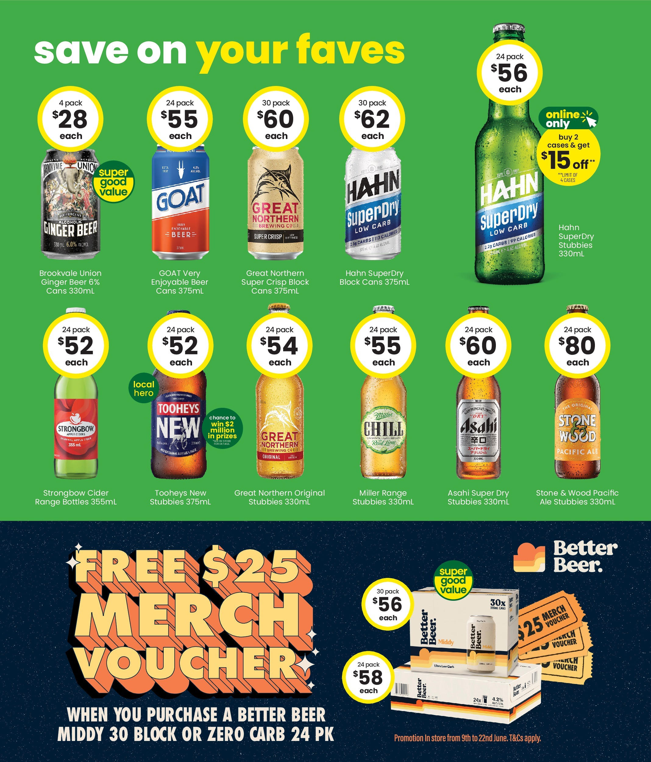 The Bottle-O Catalogue Wickham - 09/06/2025 > weekly / monthly specials | Page: 4 | Products: Ginger, Beer, Wood, Couette imprimée