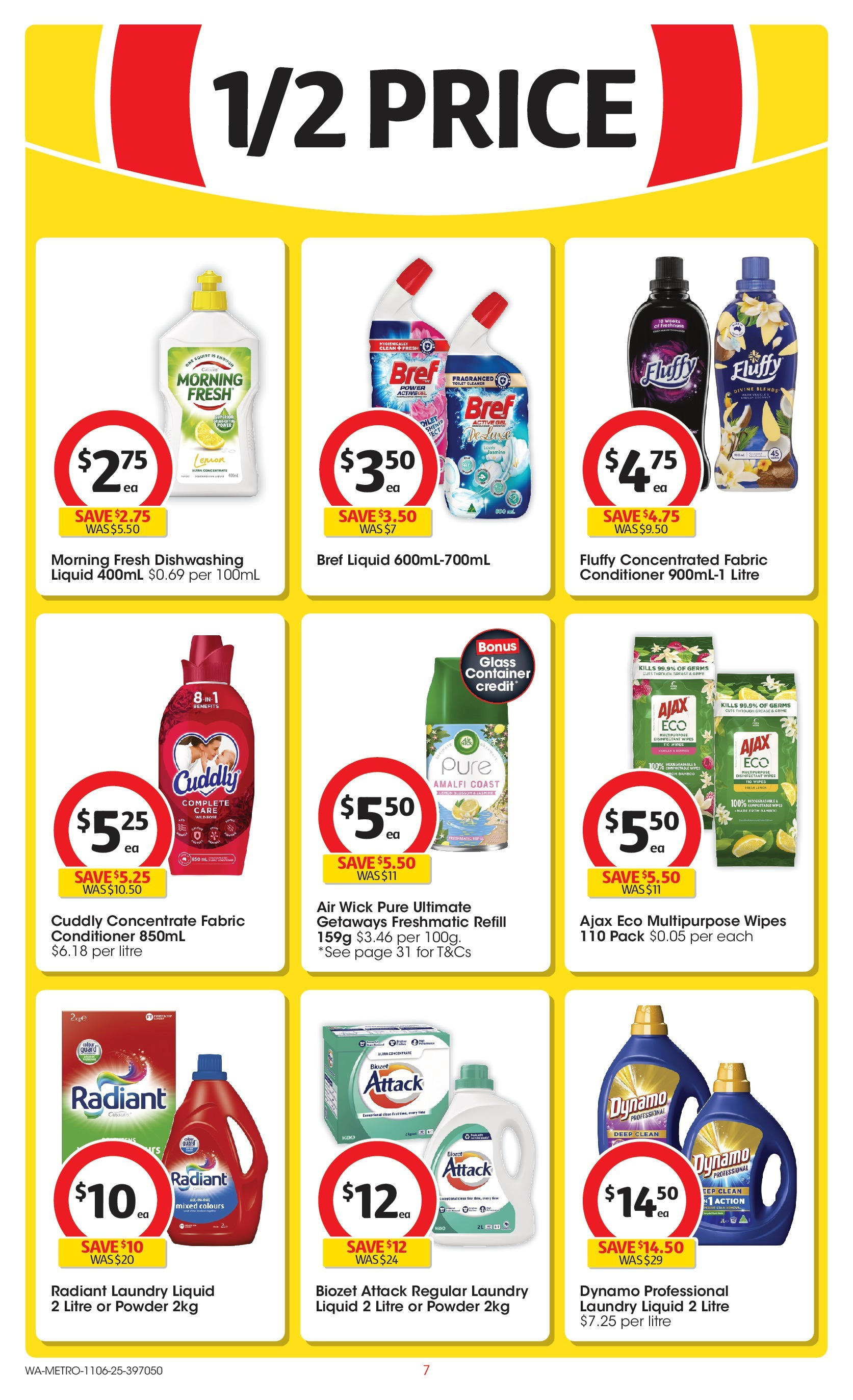 ﻿﻿Coles catalogue valid from 11/06/2025 > Online Australia | Page: 7 | Products: Powder, Conditioner, Lemon, Multipurpose