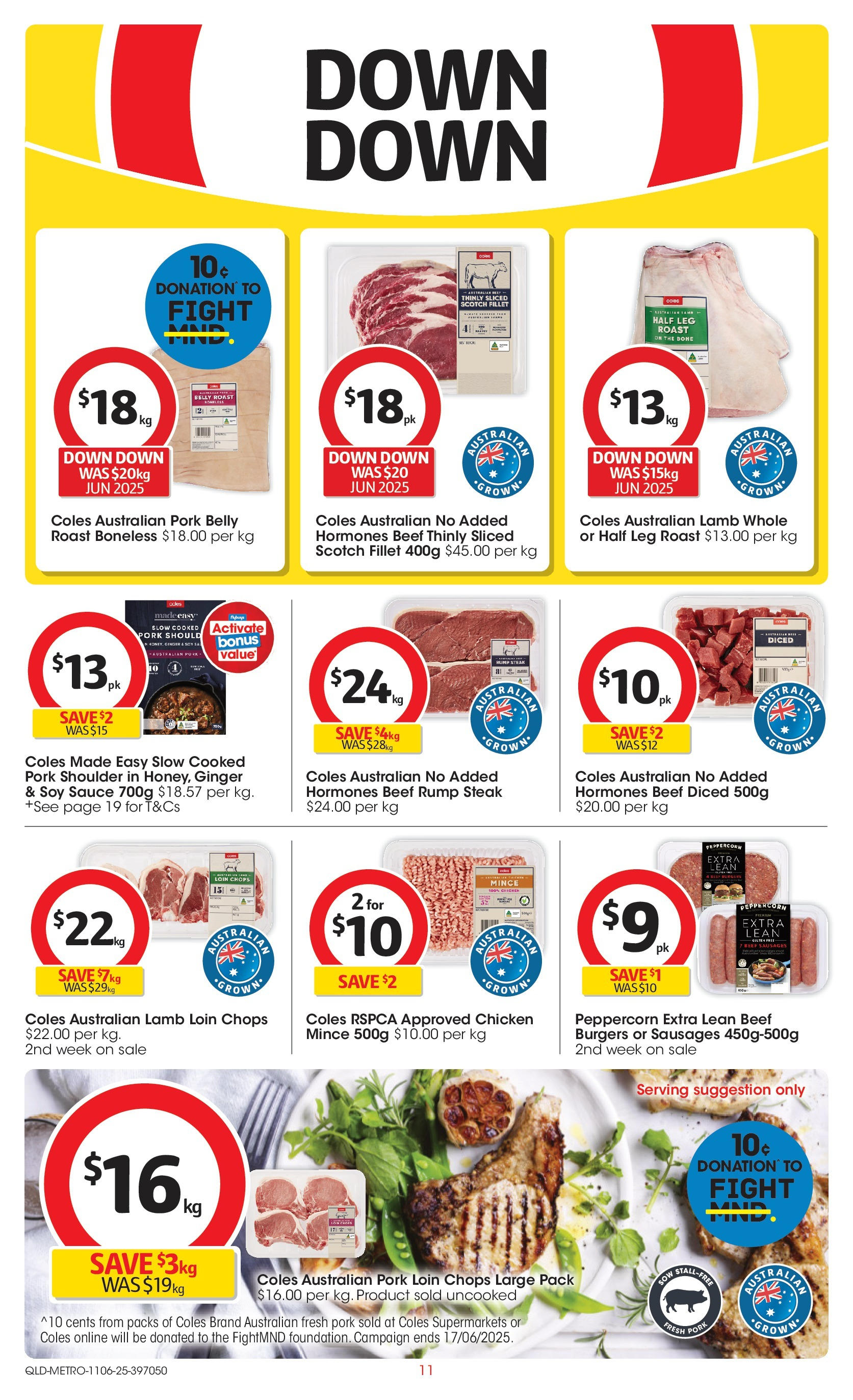 ﻿﻿Coles catalogue valid from 11/06/2025 > Online Australia | Page: 11 | Products: Chocolat Villars, Pork, Steak, Scotch