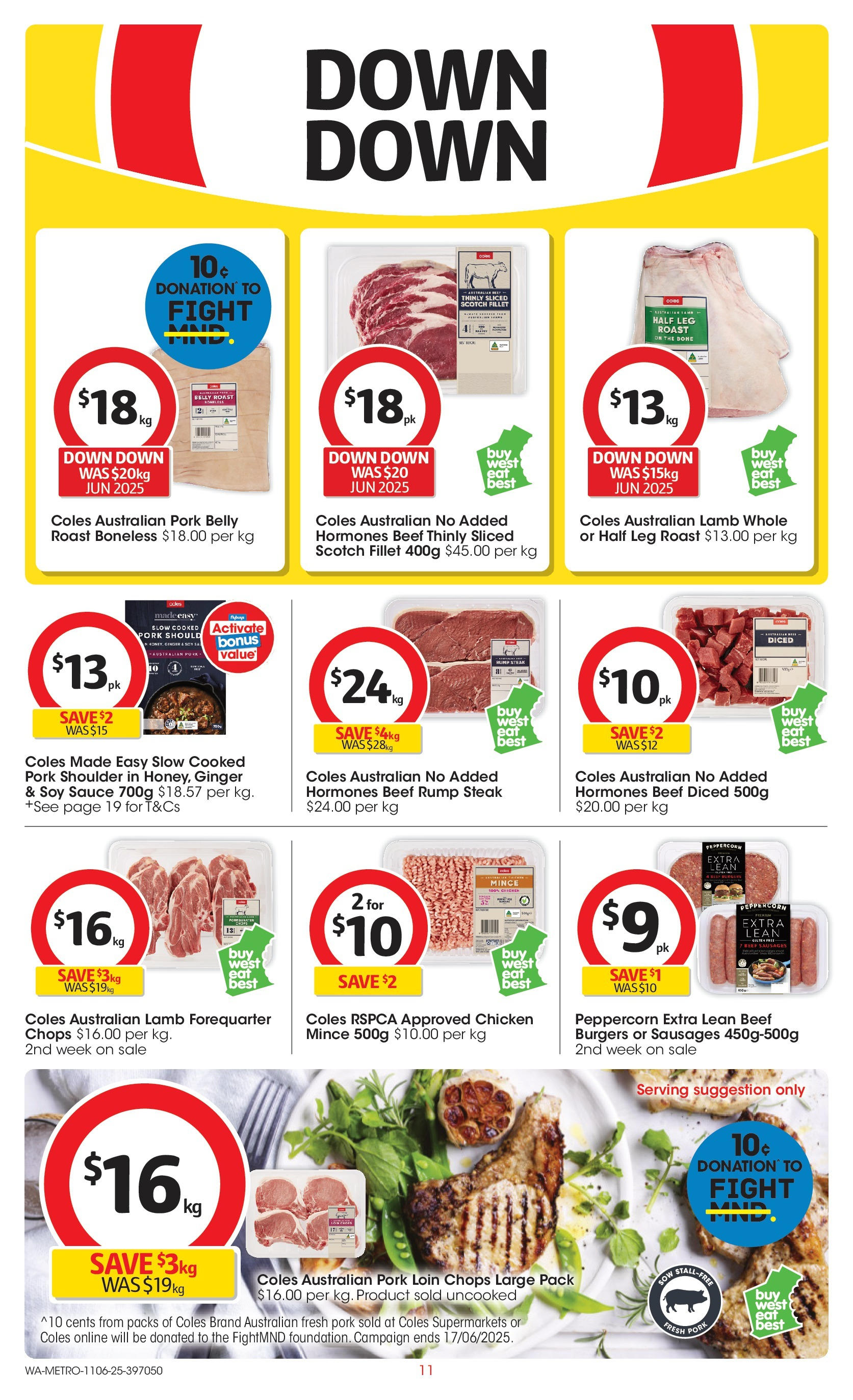 ﻿﻿Coles catalogue valid from 11/06/2025 > Online Australia | Page: 11 | Products: Lamb, Beef, Scotch whisky Ballantine's, Piscine gonflable