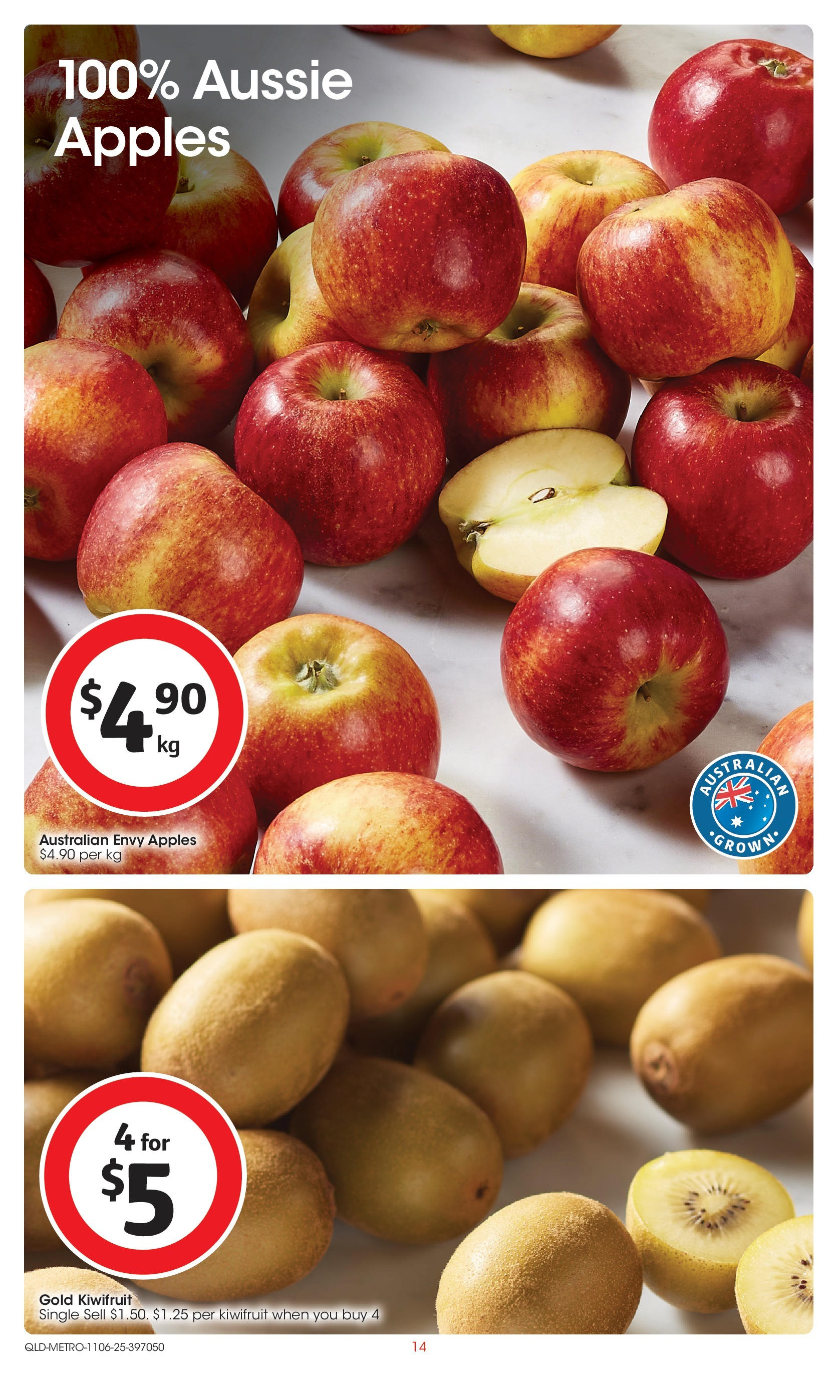 ﻿﻿Coles catalogue valid from 11/06/2025 > Online Australia | Page: 14 | Products: Apples, Kiwifruit