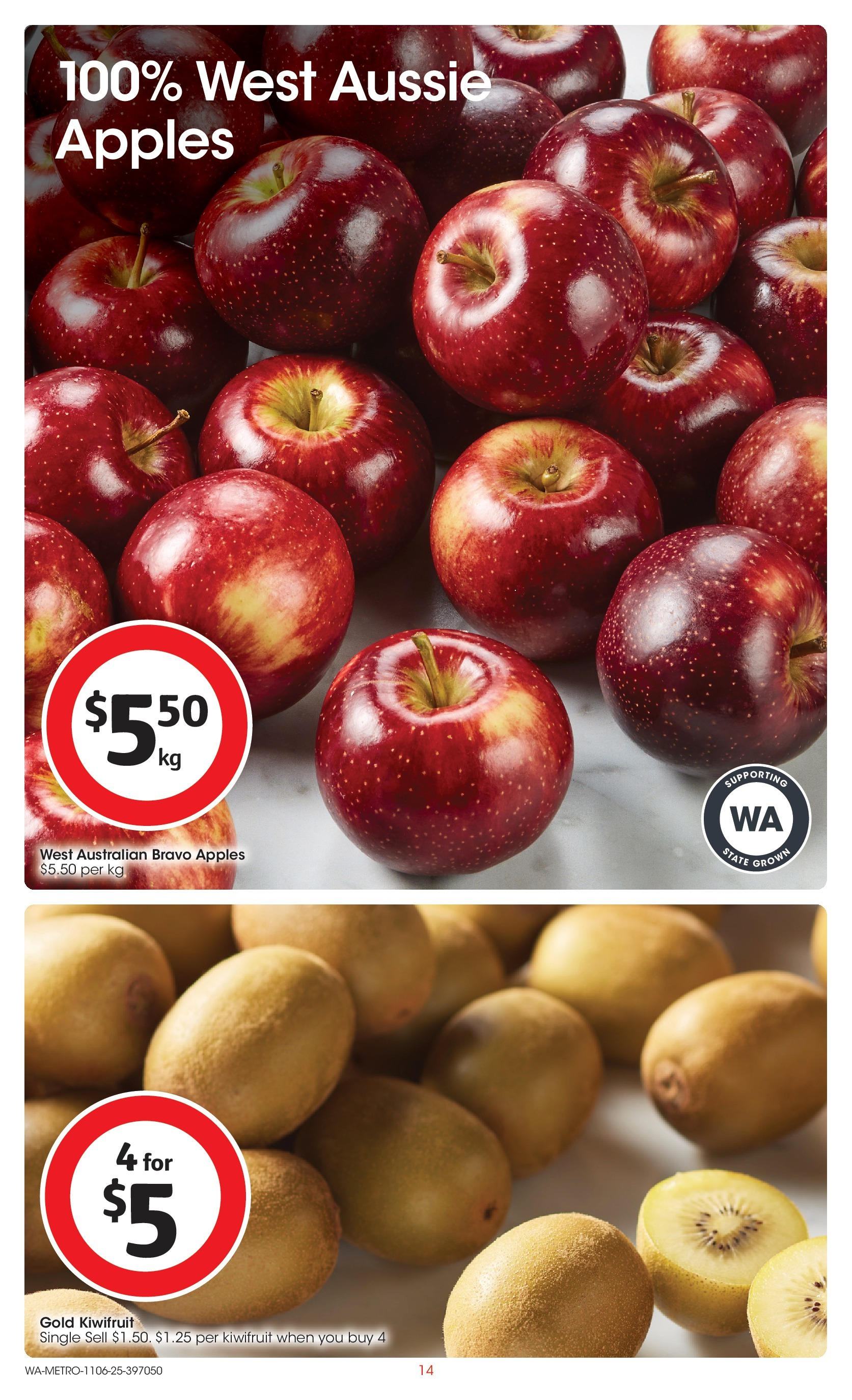 ﻿﻿Coles catalogue valid from 11/06/2025 > Online Australia | Page: 14 | Products: Apples, Kiwifruit