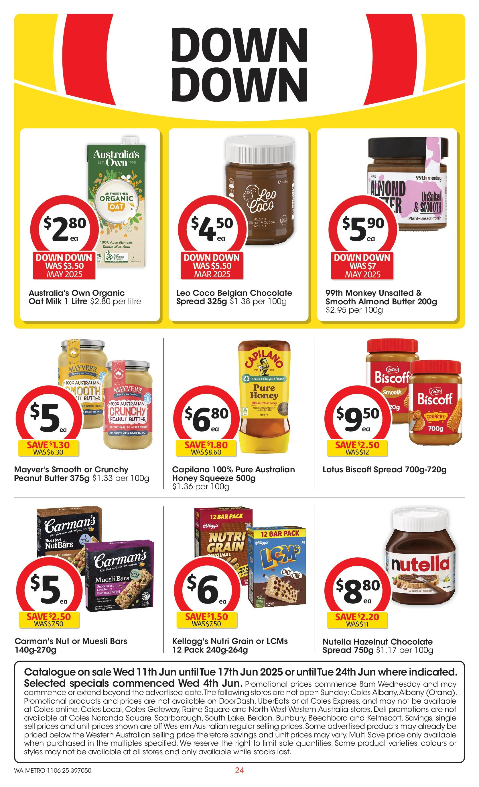 ﻿﻿Coles catalogue valid from 11/06/2025 > Online Australia | Page: 24 | Products: Butter, Barbecue charbon, Pepsi Max, Tondeuse a gazon electrique ferrex