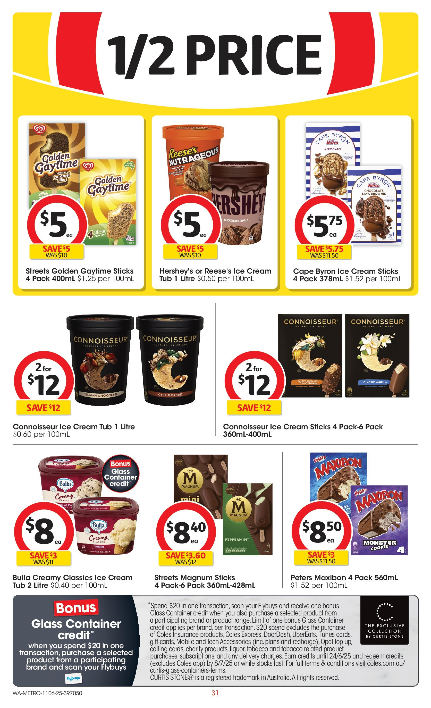 ﻿﻿Coles catalogue valid from 11/06/2025 > Online Australia | Page: 31 | Products: Cream, Accessories, Gousse de vanille, Mobile