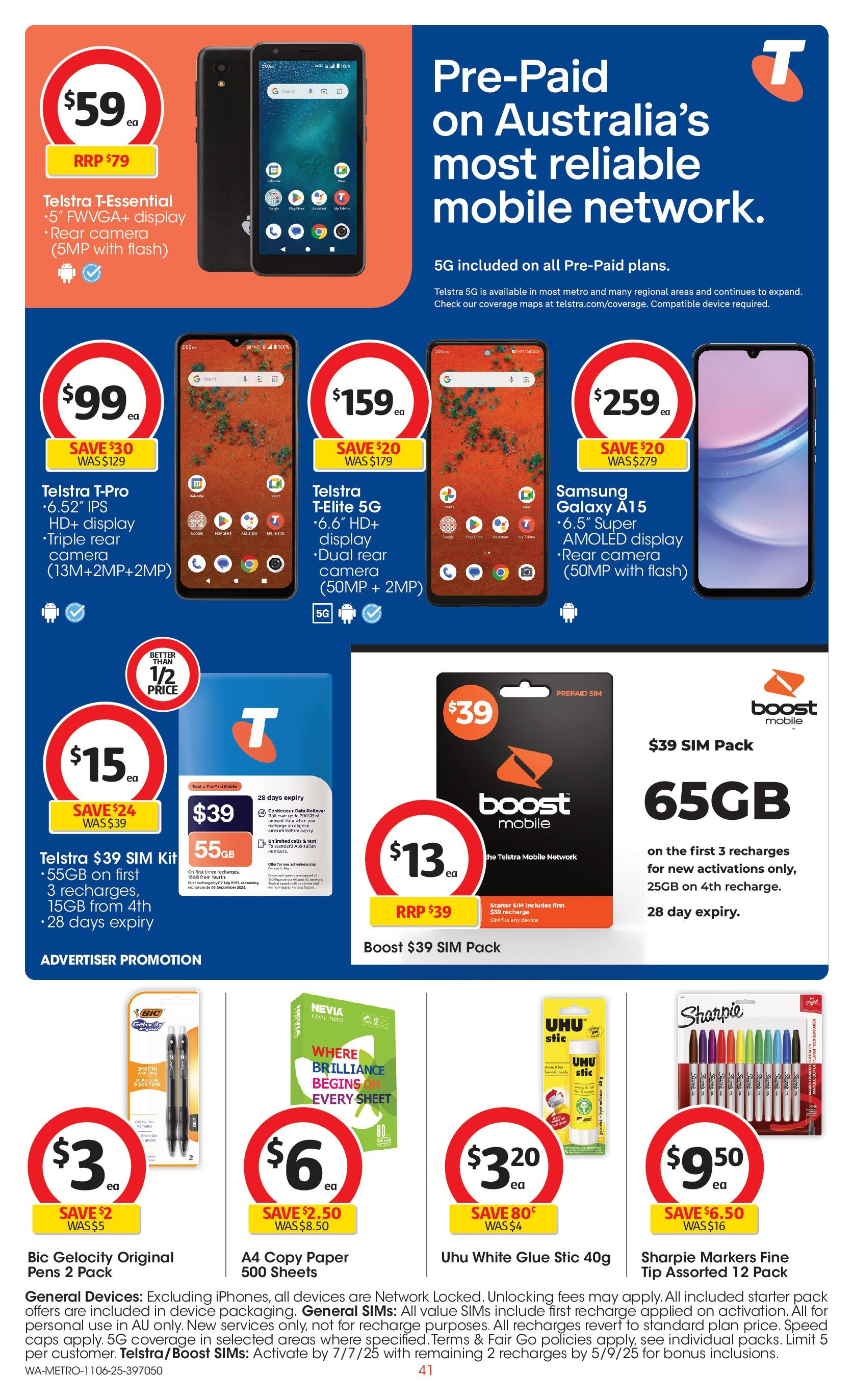 ﻿﻿Coles catalogue valid from 11/06/2025 > Online Australia | Page: 41 | Products: Device, Glue, Camera, Mobile