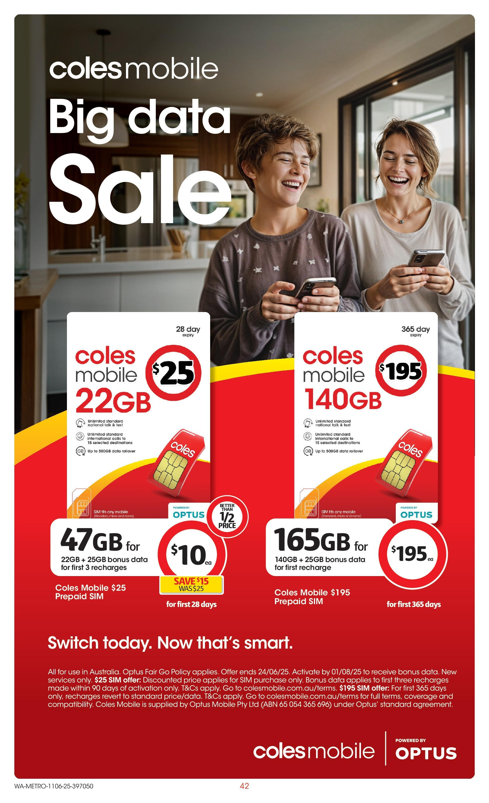 ﻿﻿Coles catalogue valid from 11/06/2025 > Online Australia | Page: 42 | Products: Nano, Mobile