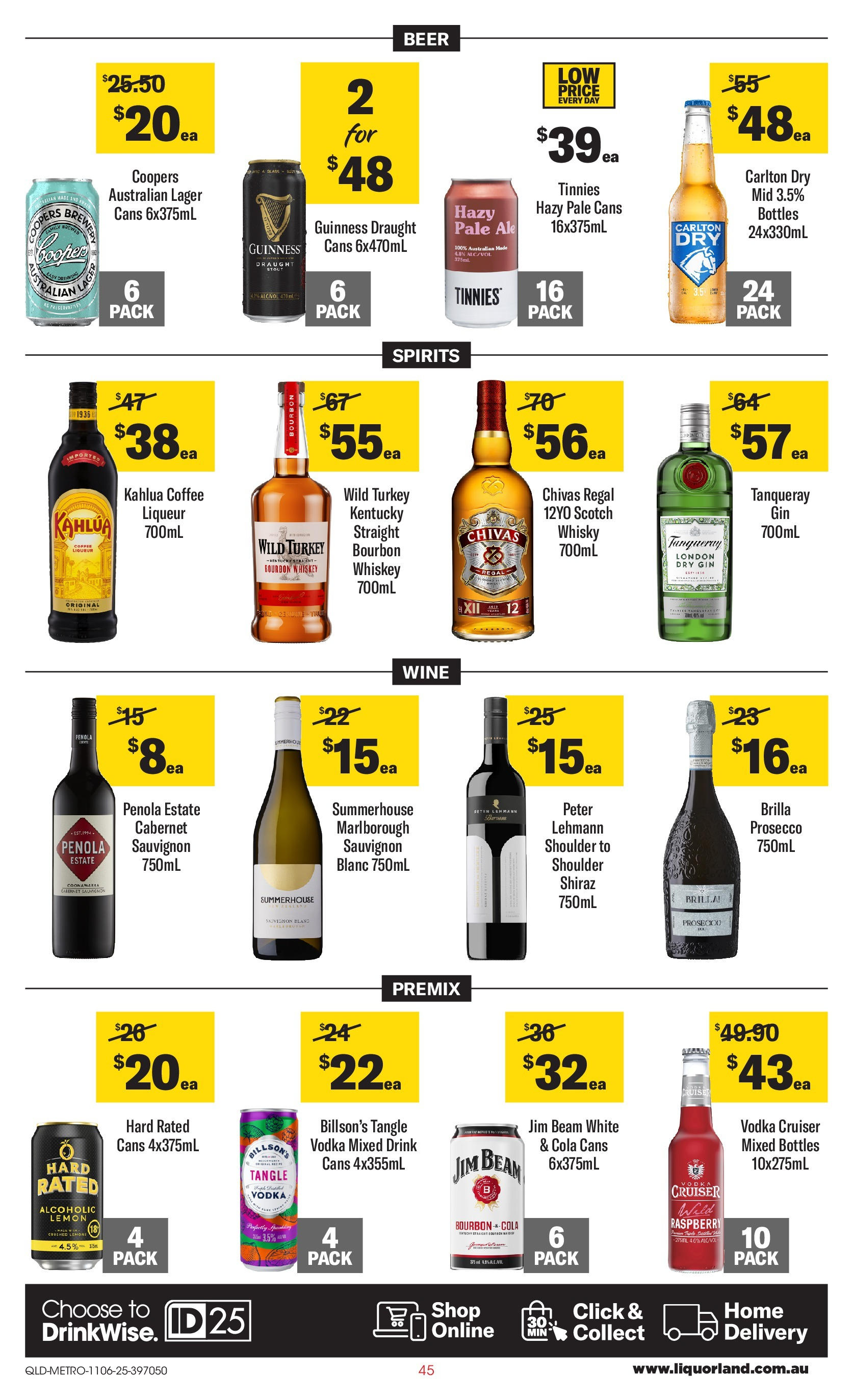 ﻿﻿Coles catalogue valid from 11/06/2025 > Online Australia | Page: 45 | Products: Wine, Whiskey, Lemon, Turkey