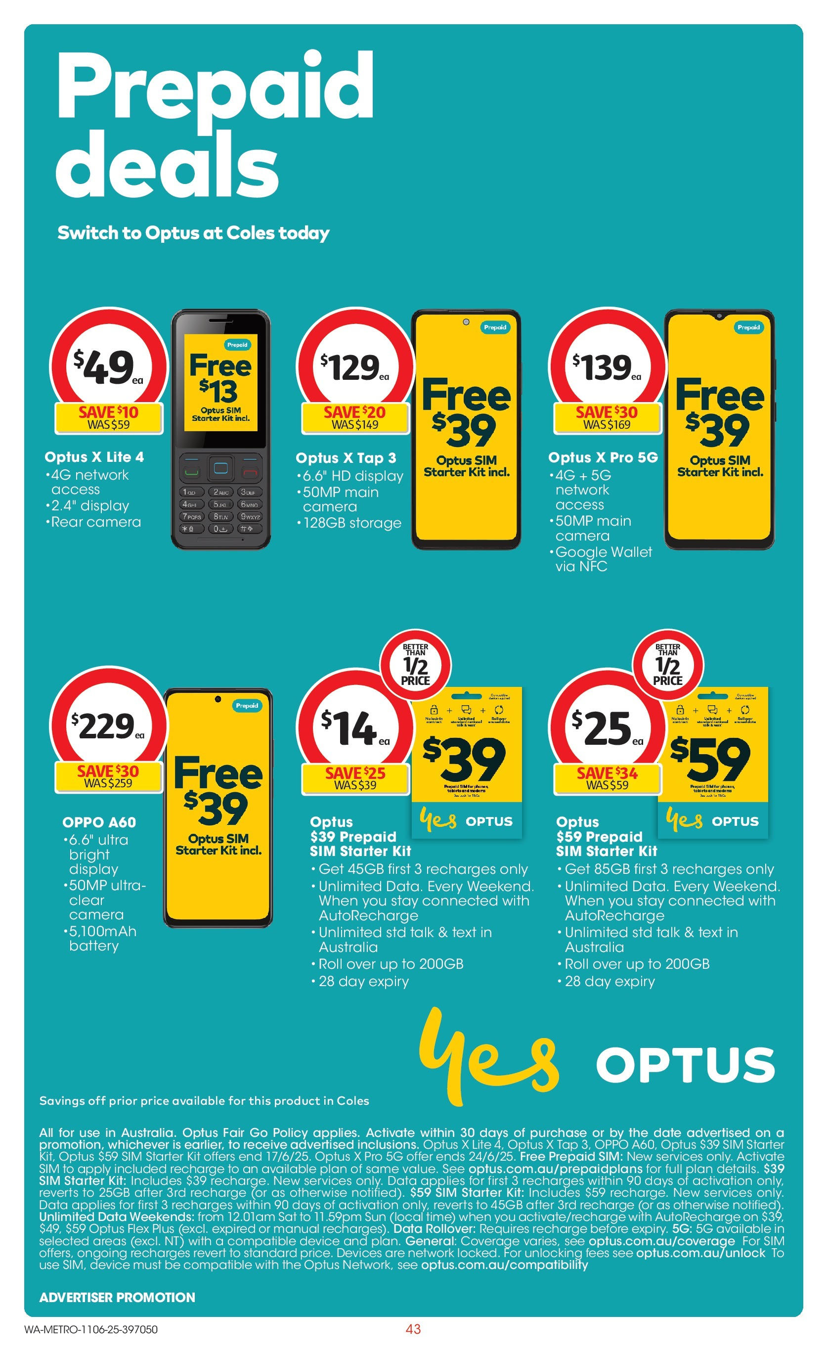 ﻿﻿Coles catalogue valid from 11/06/2025 > Online Australia | Page: 43 | Products: Battery, Wallet, Device, Camera