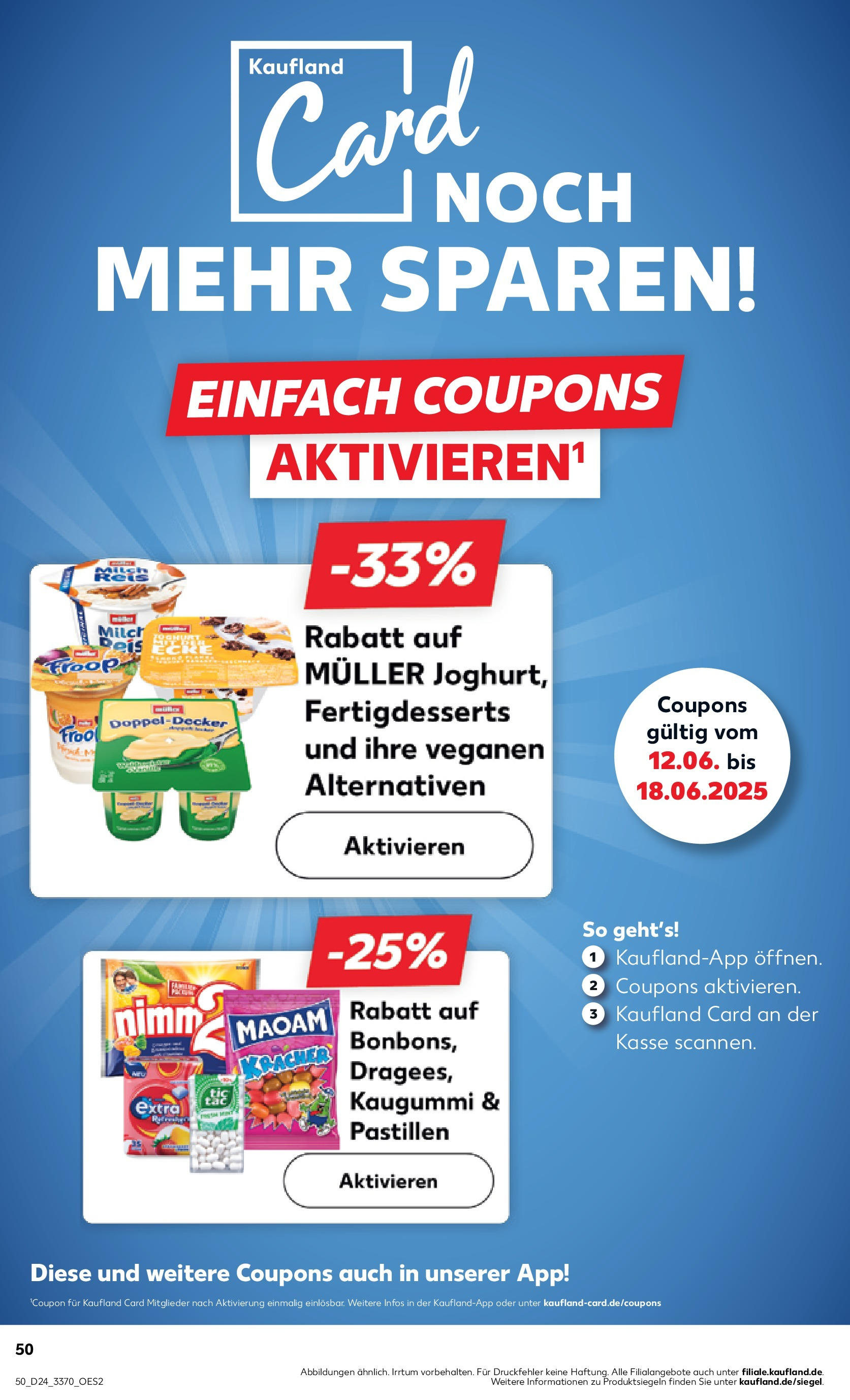 Prospekt Kaufland ab 11.06.2025 » Angebote Online zum Blättern | Seite: 50 | Produkte: Milch