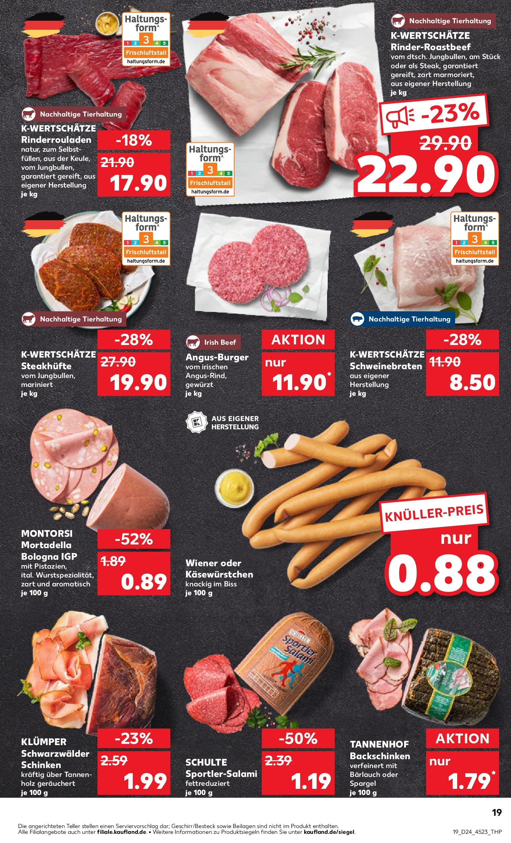 Prospekt Kaufland ab 11.06.2025 » Angebote Online zum Blättern | Seite: 19 | Produkte: Spargel, Salami, Schinken, Steak