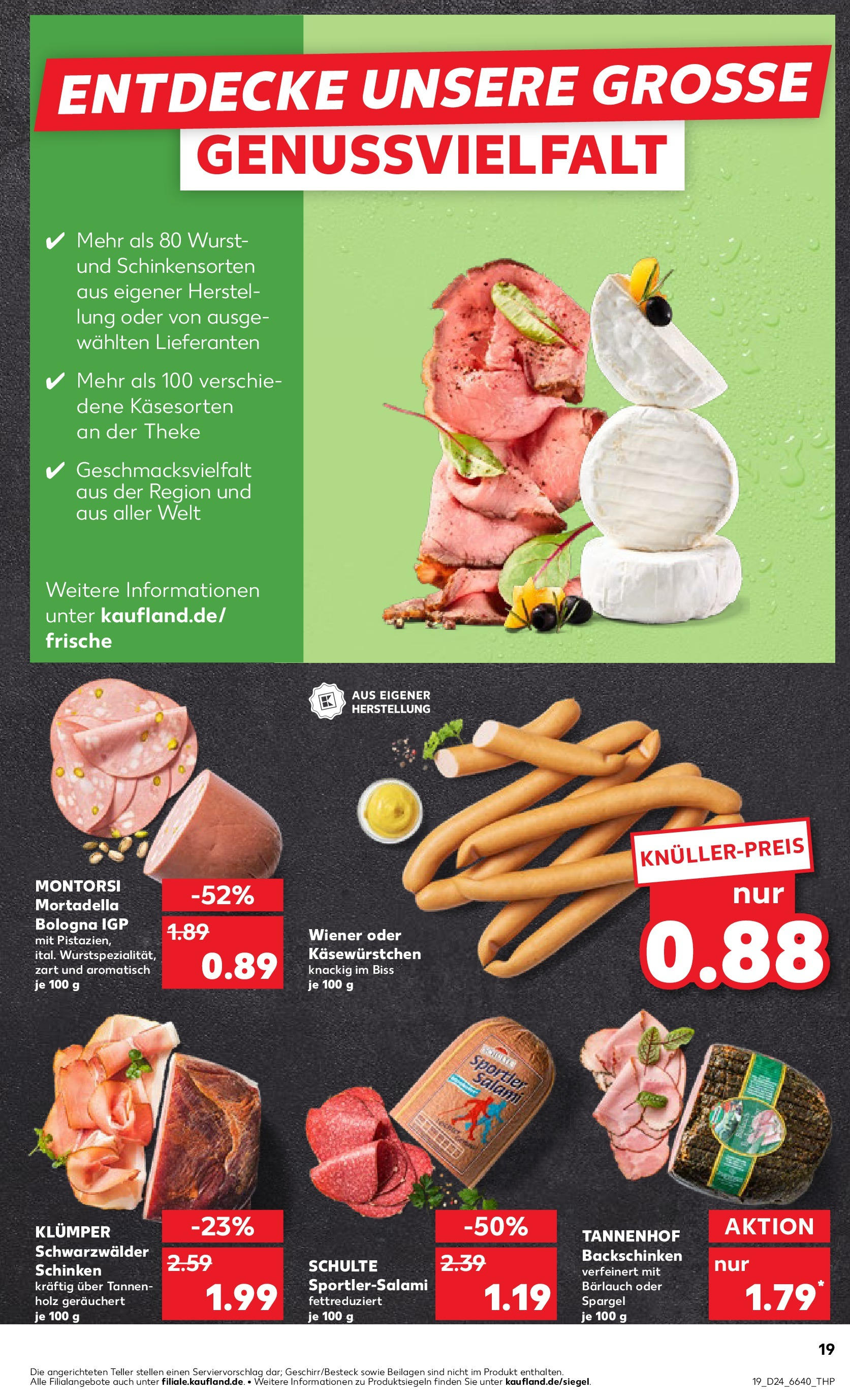 Prospekt Kaufland ab 11.06.2025 » Angebote Online zum Blättern | Seite: 19 | Produkte: Spargel, Wurst, Salami, Schinken