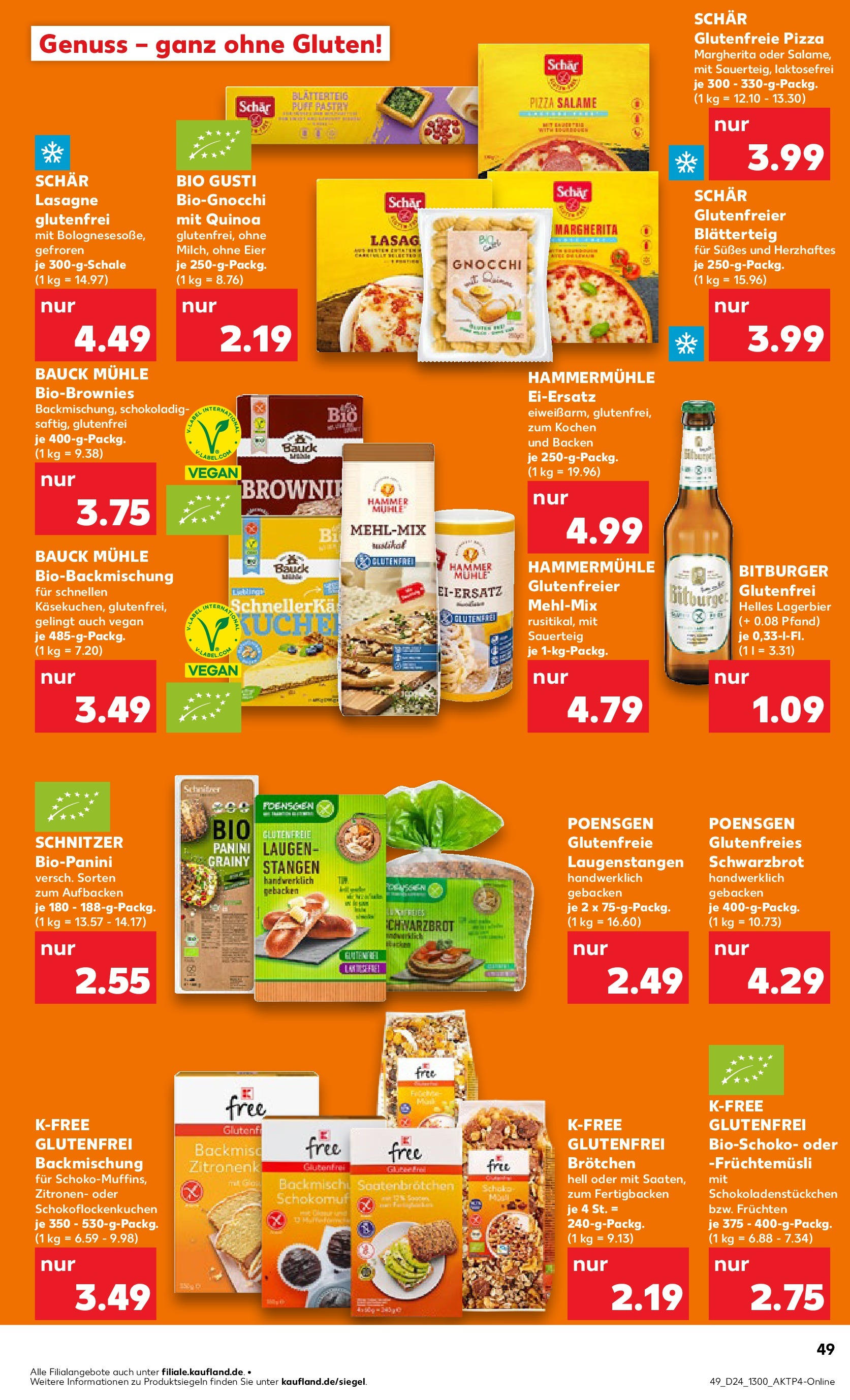 Prospekt Kaufland ab 11.06.2025 » Angebote Online zum Blättern | Seite: 49 | Produkte: Bitburger, Eier, Pizza, Zitronen