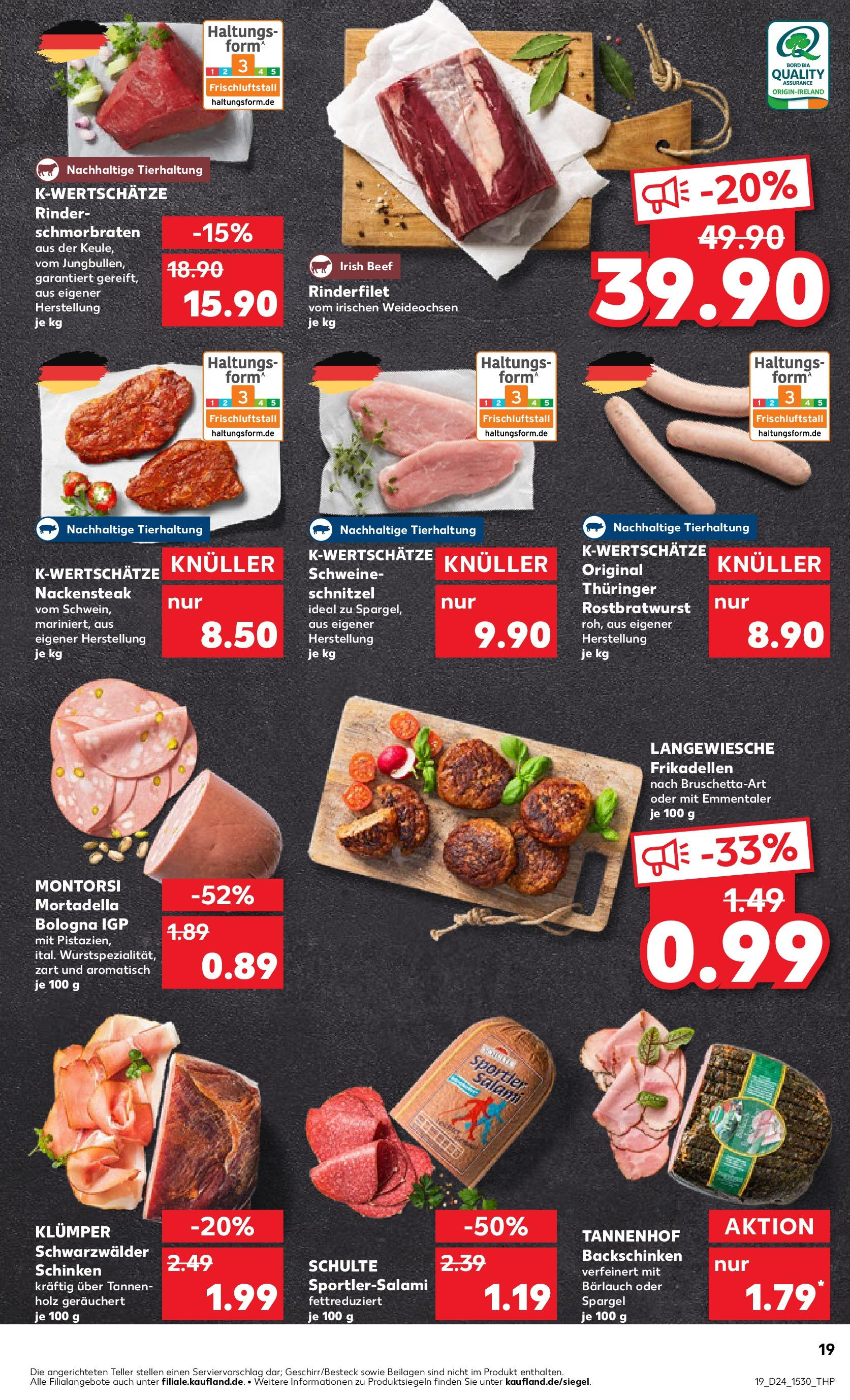 Prospekt Kaufland ab 11.06.2025 » Angebote Online zum Blättern | Seite: 19 | Produkte: Spargel, Schnitzel, Salami, Steak