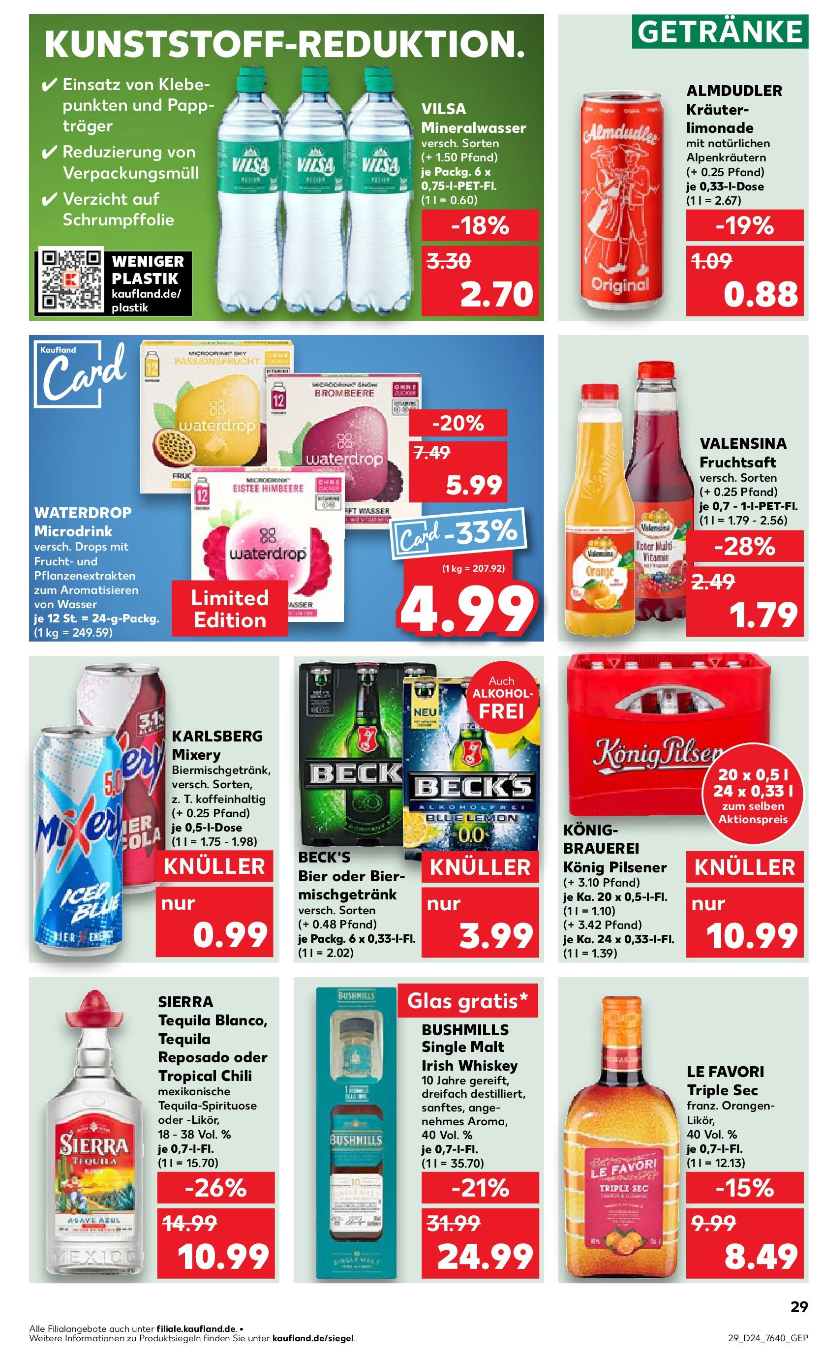 Prospekt Kaufland ab 11.06.2025 » Angebote Online zum Blättern | Seite: 29 | Produkte: Bier, Valensina, Wasser, Chili